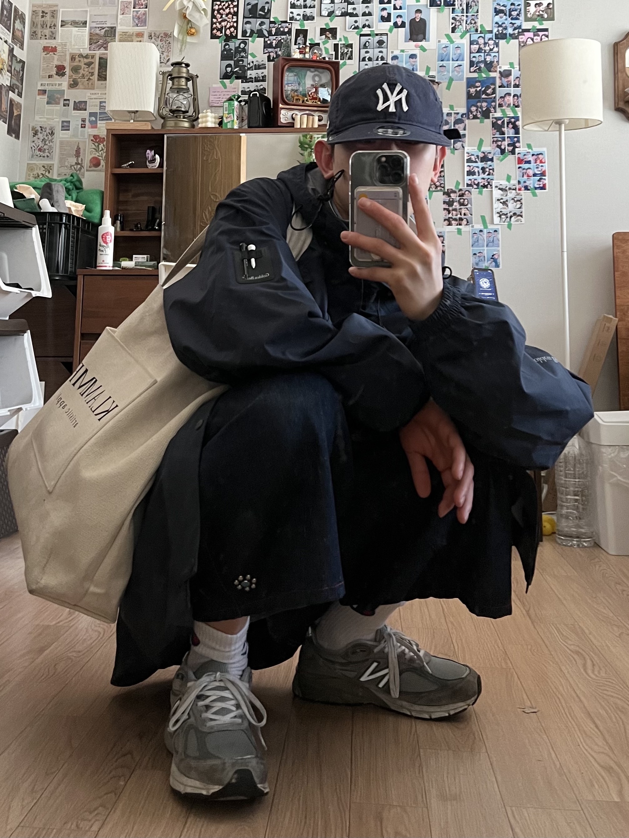New Balance 993 Made in USA Grey - D Standard 착용 스타일 - 3