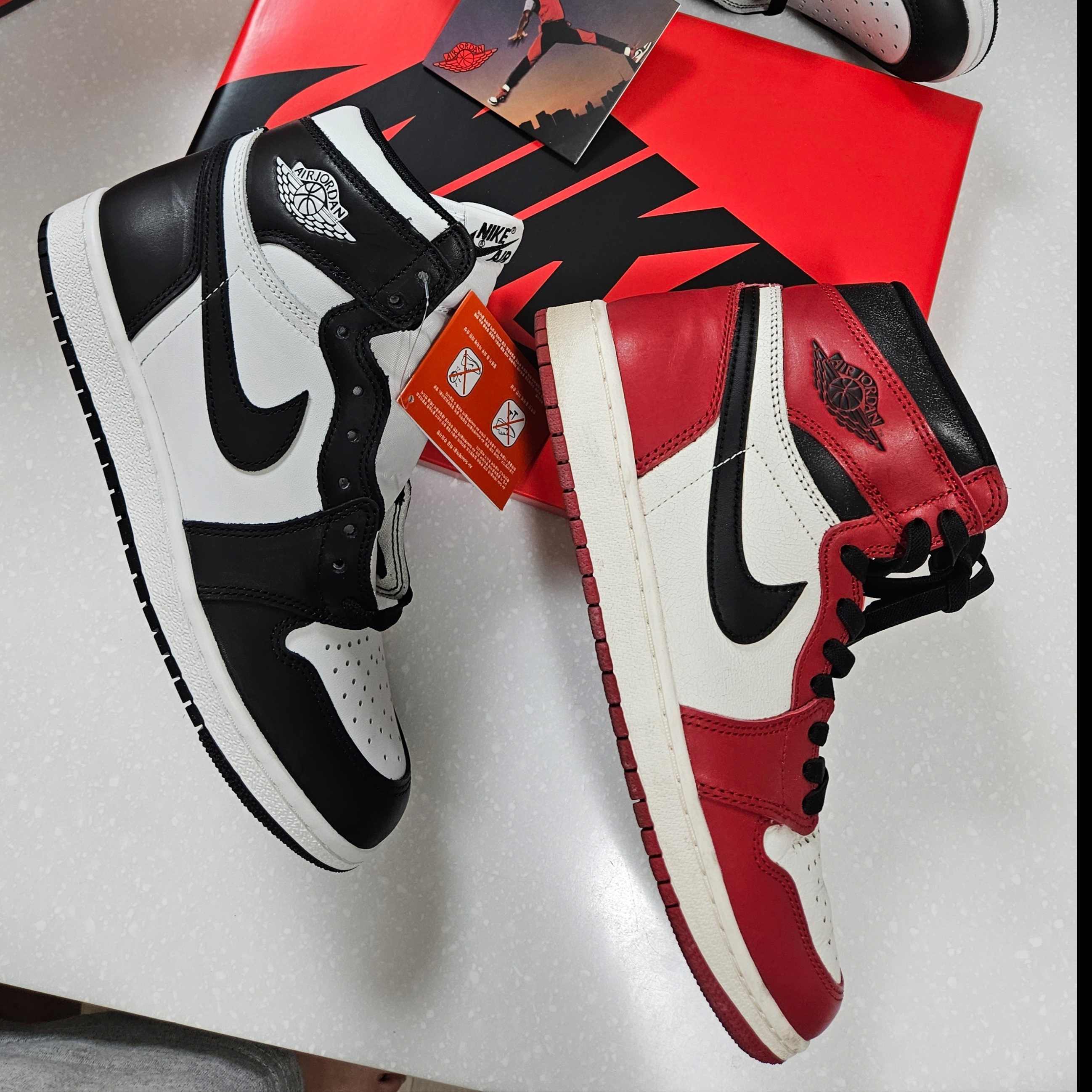 Jordan 1 High 85 Black White 착용 스타일