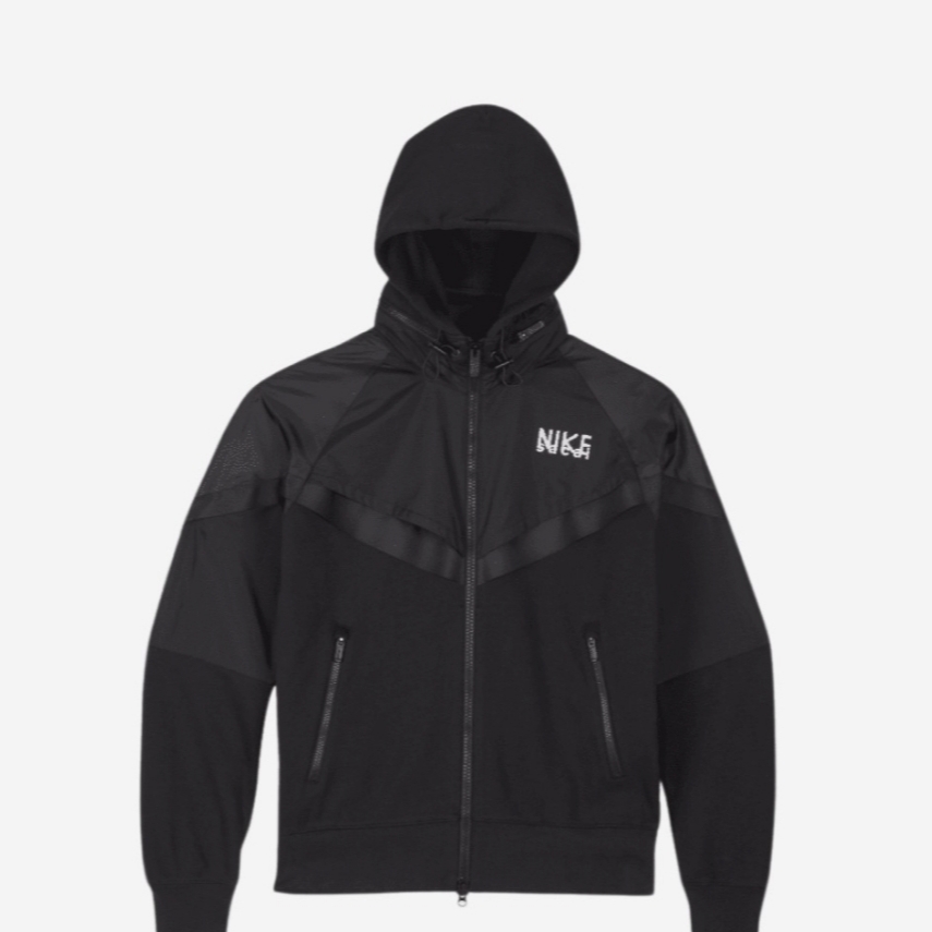 Nike x Sacai NRG Full Zip Hoodie Black - Asia 착용 스타일