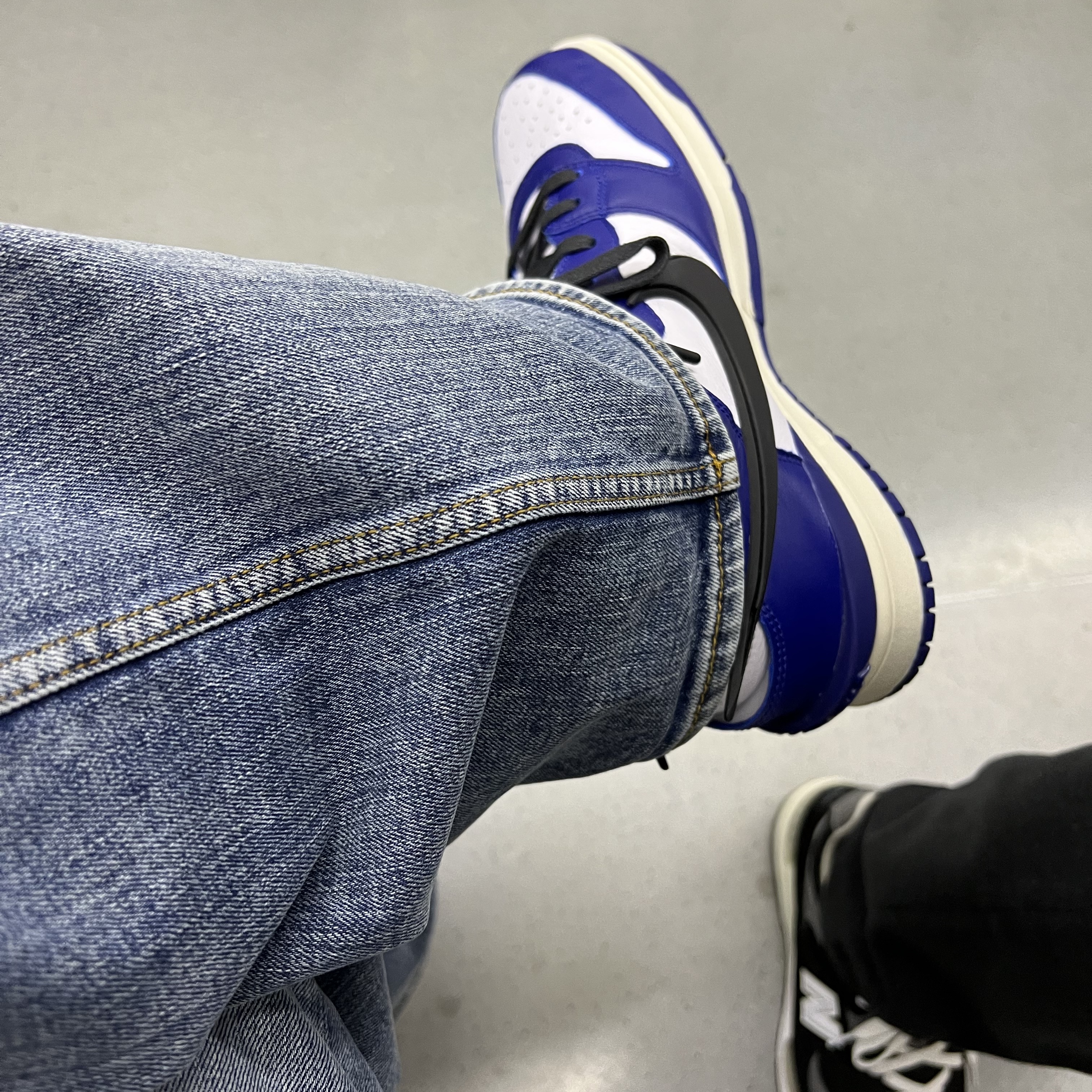 Nike x Ambush Dunk High Deep Royal Blue 착용 스타일