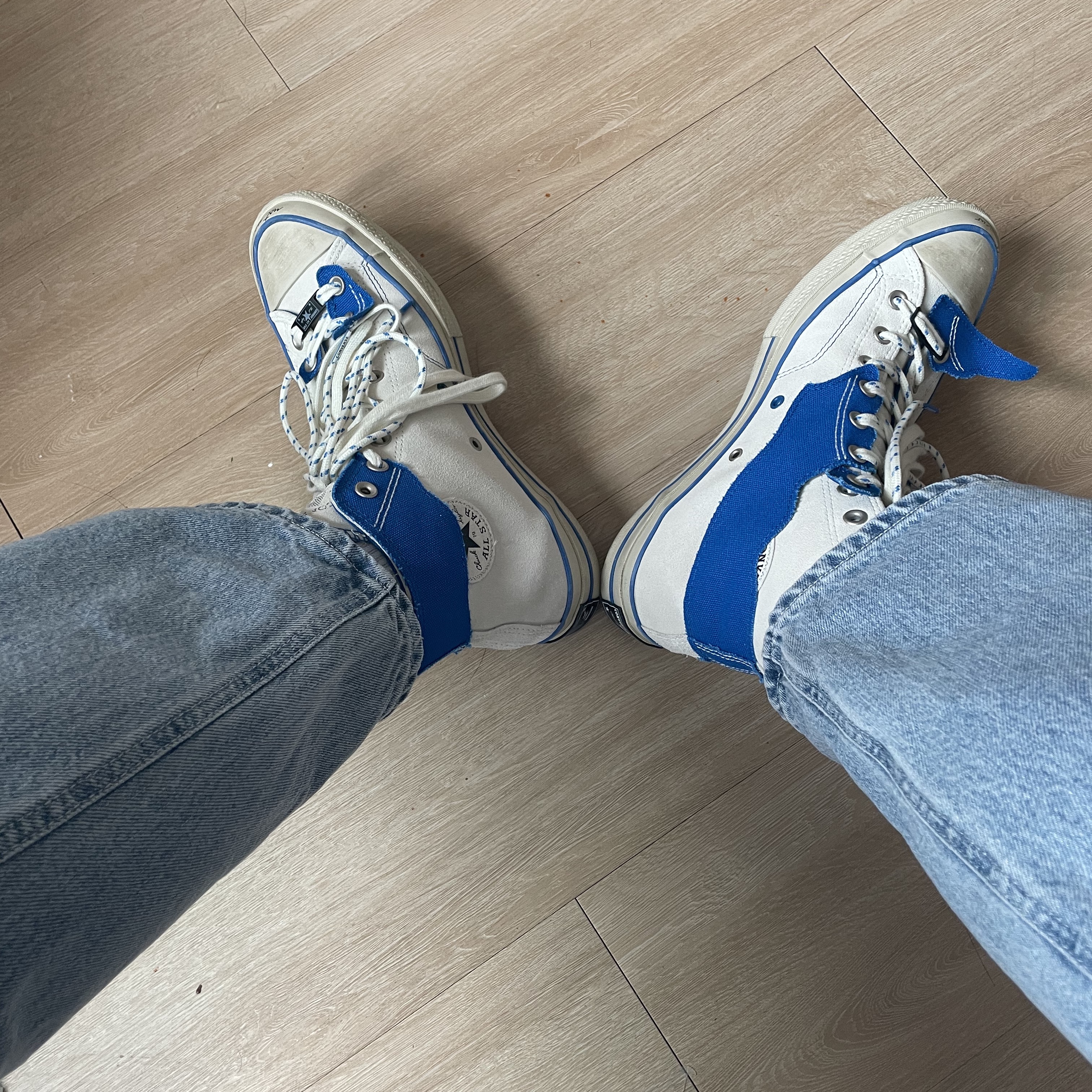 Converse x Ader Error Chuck 70 High White 착용 스타일