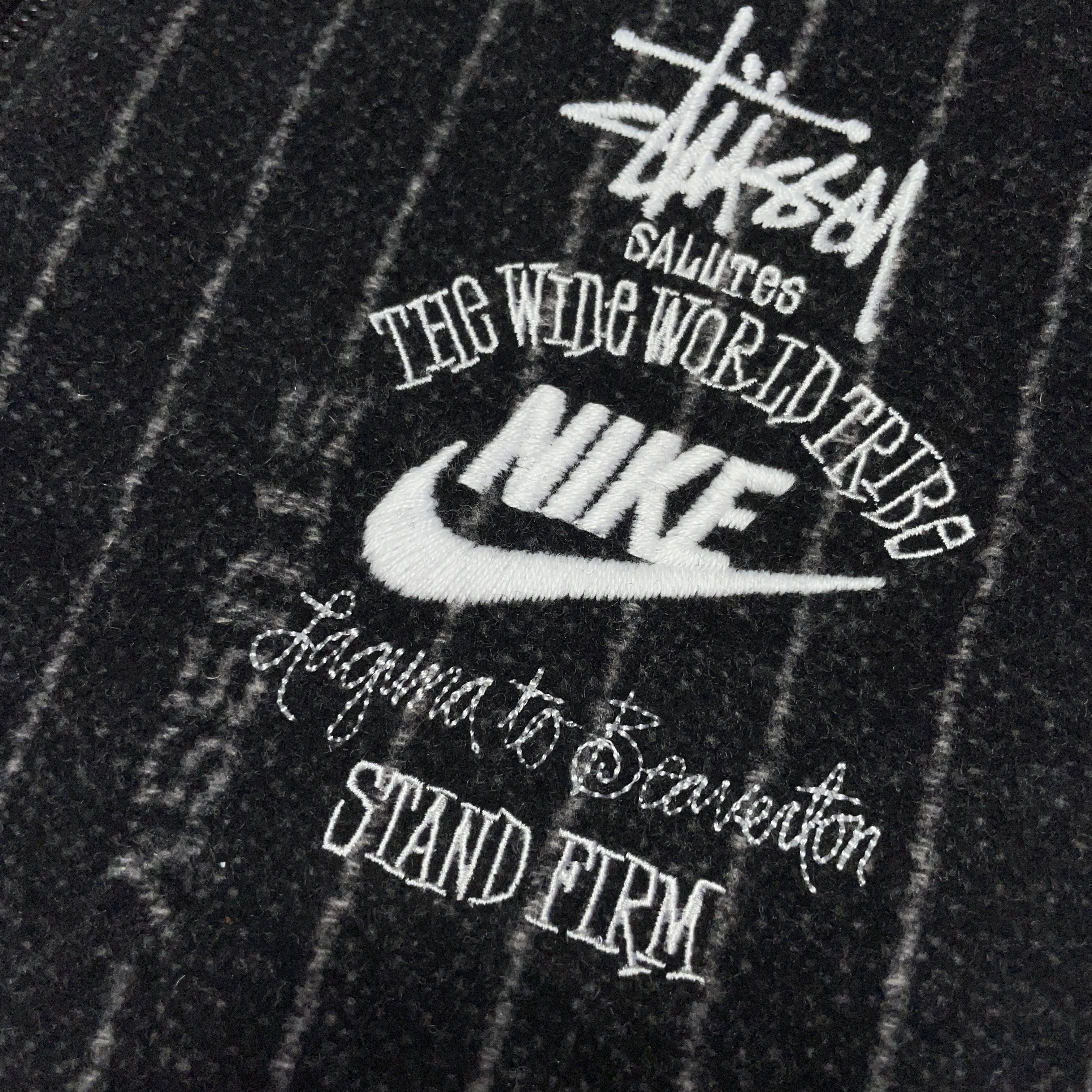 Nike x Stussy NRG Striped Wool Jacket Black (DR4023-010) 착용 스타일 - 1