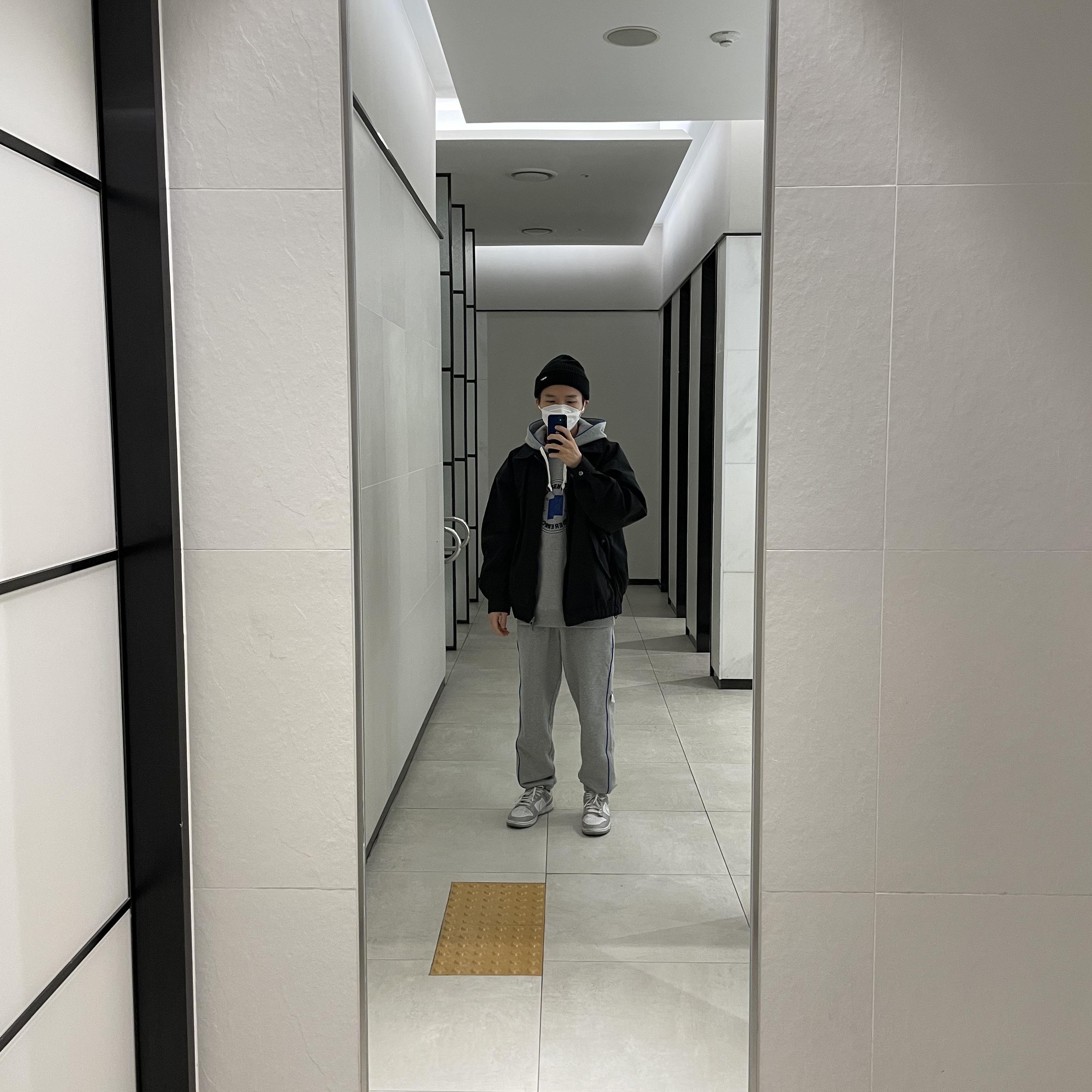 Converse x Ader Error Shapes Pants Vintage Grey Heather, Converse x Ader Error Shapes Pullover Hoodie Vintage Grey Heather 착용 스타일
