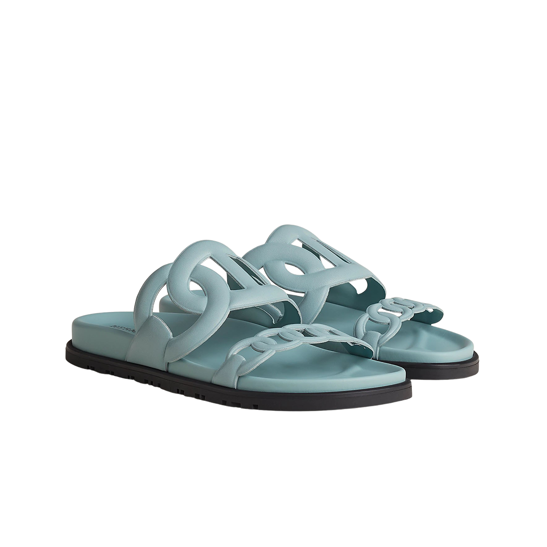 (W) 에르메스 엑스트라 샌들 나파 & 베르 도으((W) Hermes Extra Sandal Nappa & Vert Deau) - 2