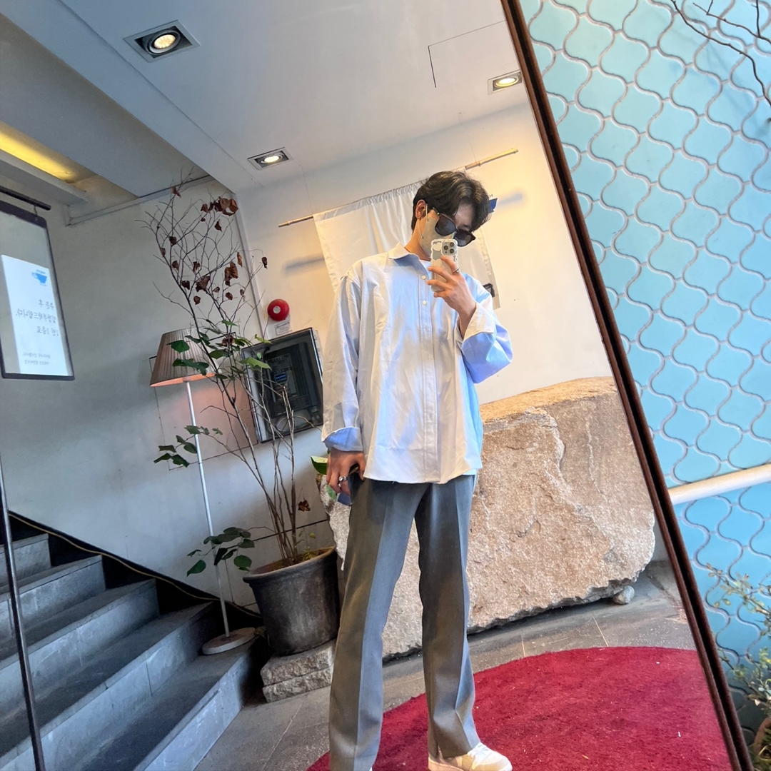 (W) Jordan 1 Low White Wolf Grey 착용 스타일