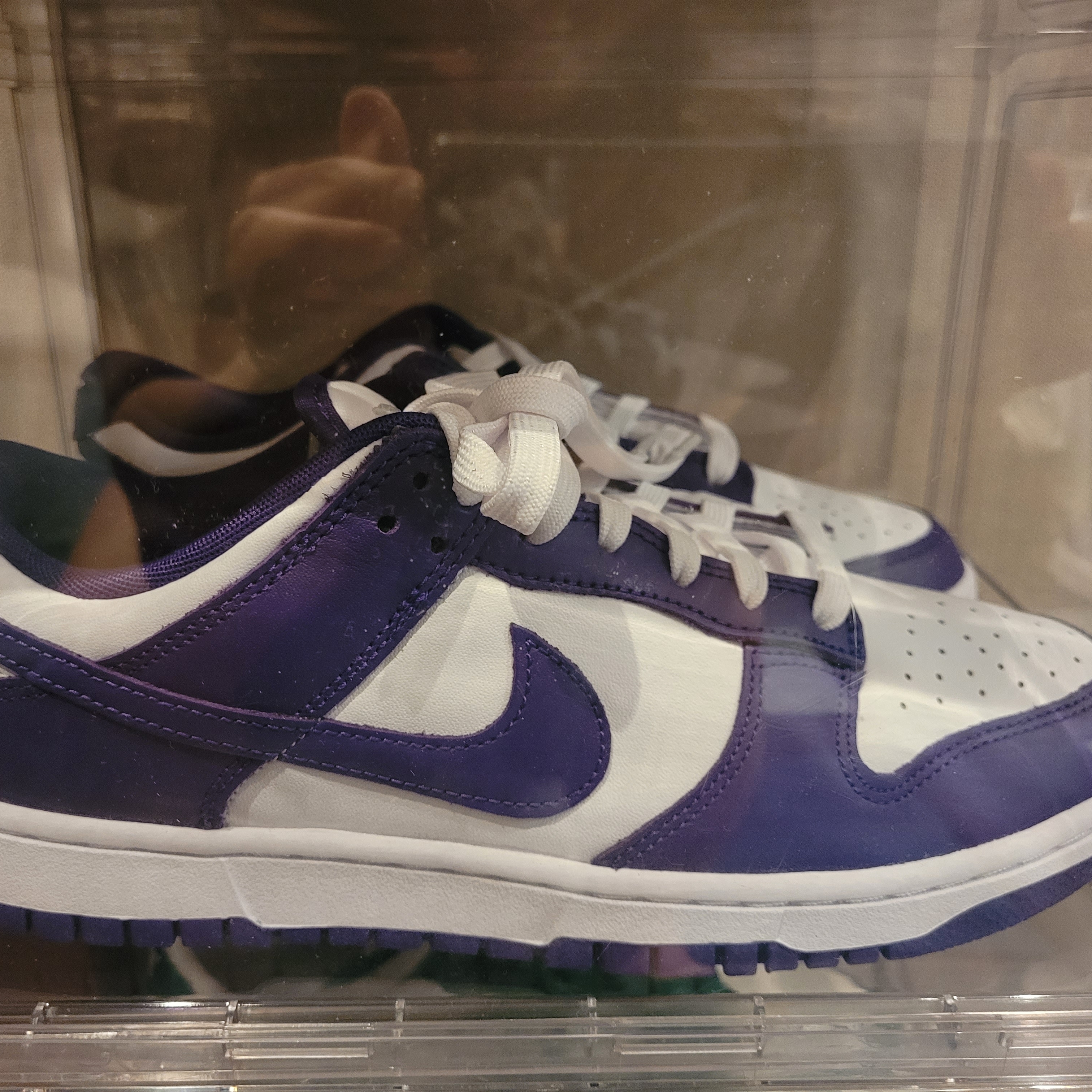 Nike Dunk Low Retro Championship Court Purple 착용 스타일