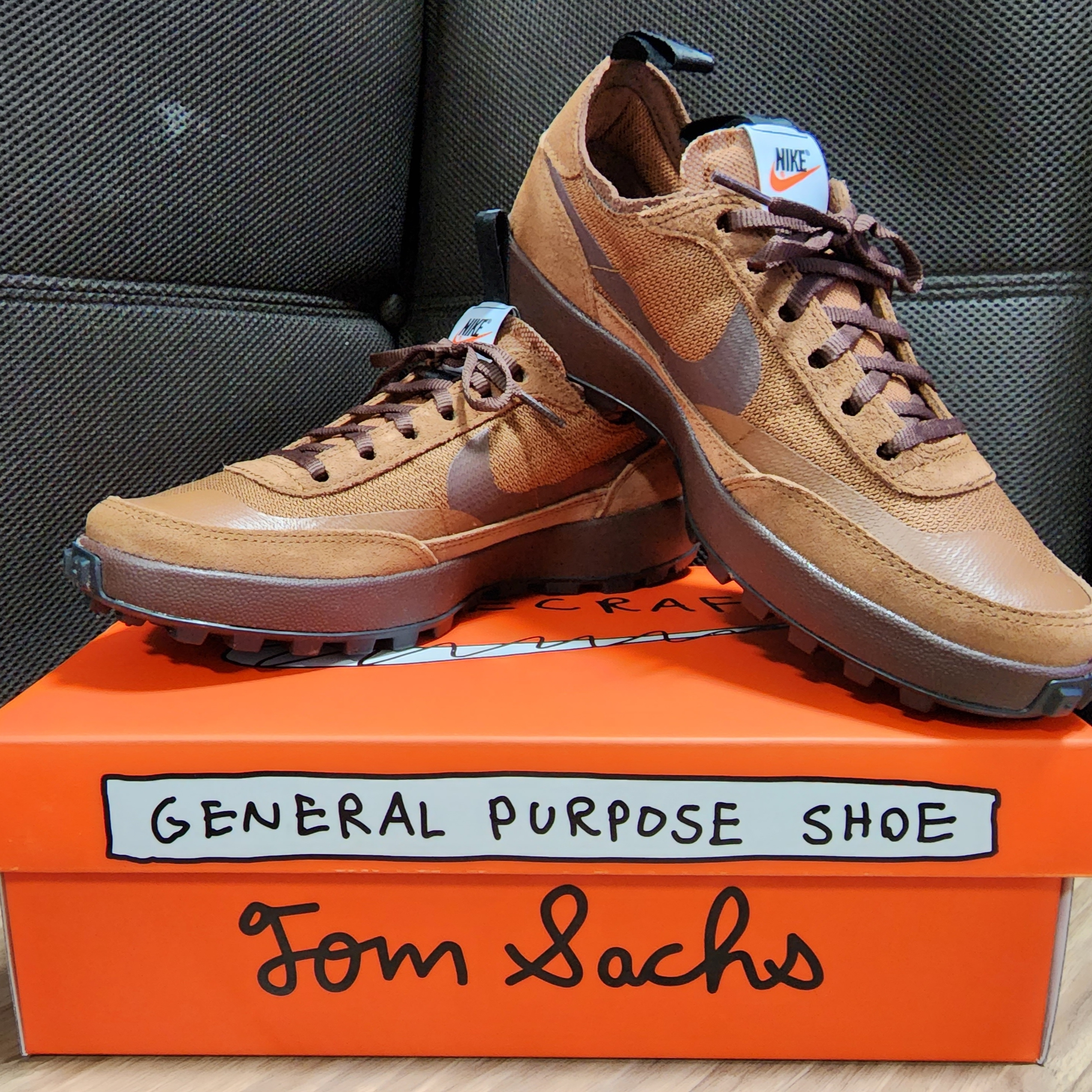 Nike x Tom Sachs General Purpose Shoe Brown 착용 스타일 - 2