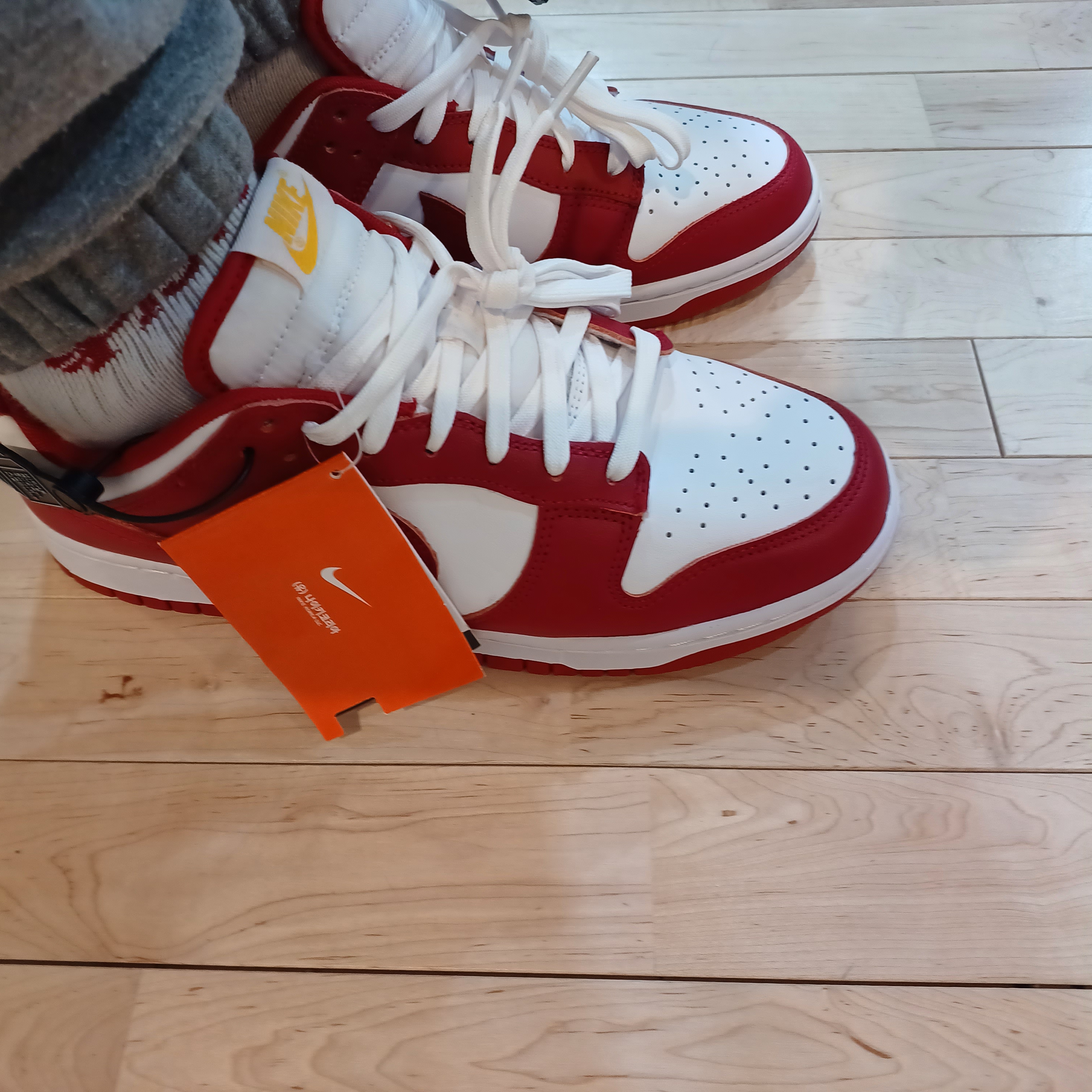 Nike Dunk Low Retro Gym Red 착용 스타일 - 4