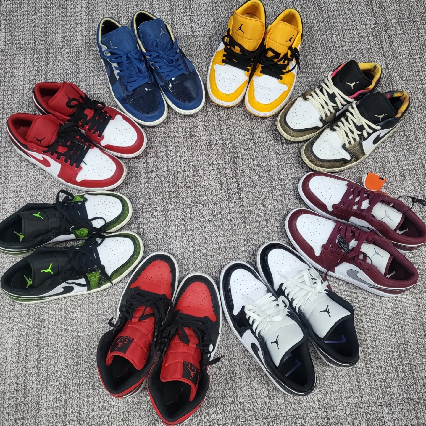 Jordan 1 Low SE Black Electric Green, Jordan 1 Low SE Concord 착용 스타일 - 1