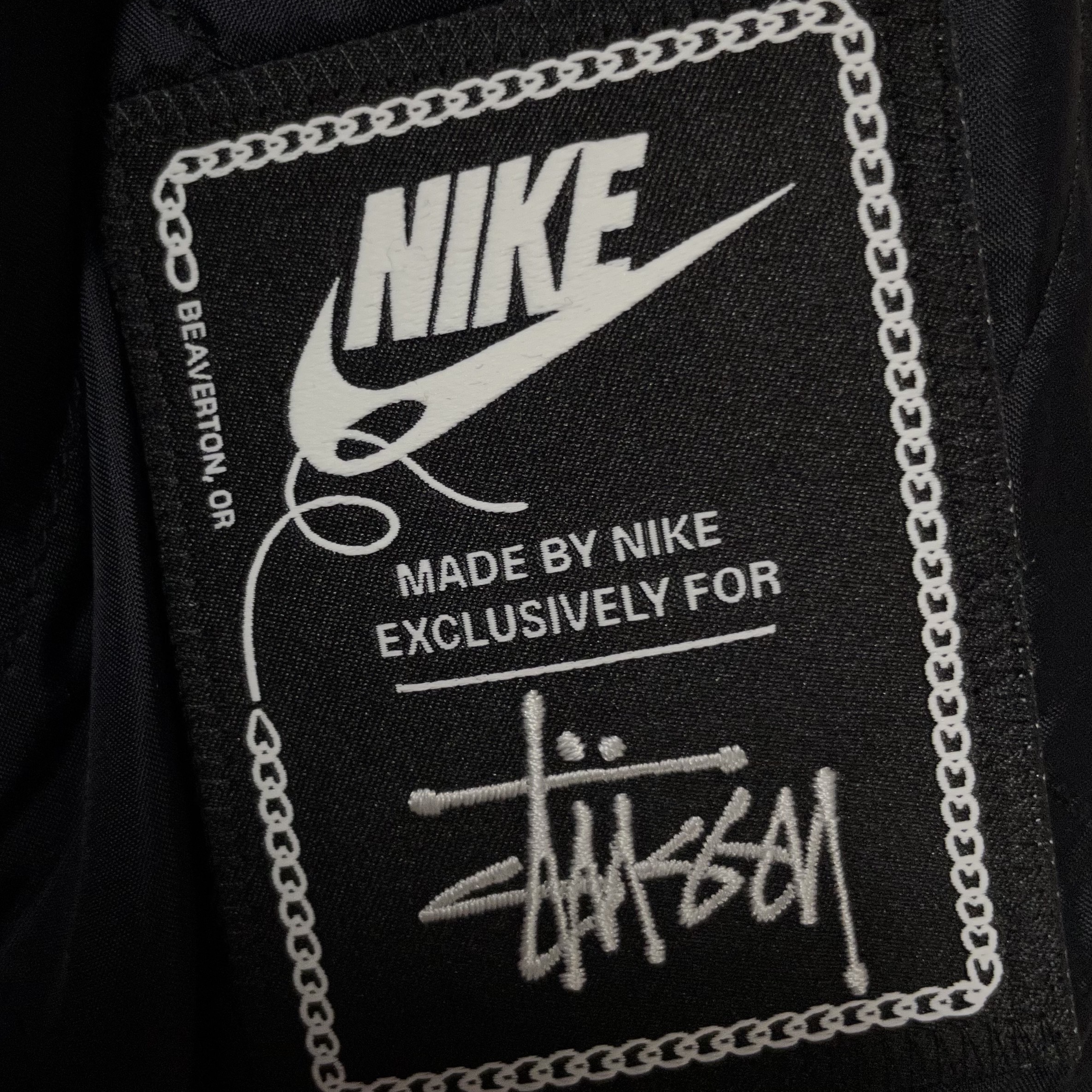 Nike x Stussy NRG Striped Wool Jacket Black (DR4023-010) 착용 스타일 - 4