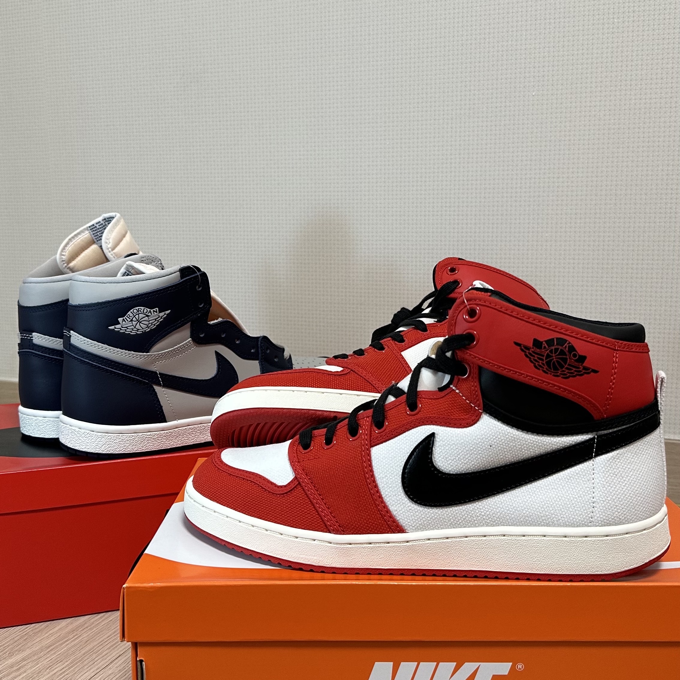 Jordan 1 KO Chicago 2021, Jordan 1 High 85 College Navy 착용 스타일