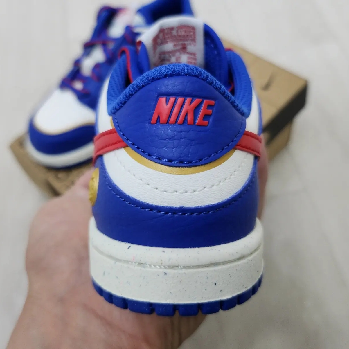(TD) Nike Dunk Low Game Royal University Red 착용 스타일 - 4