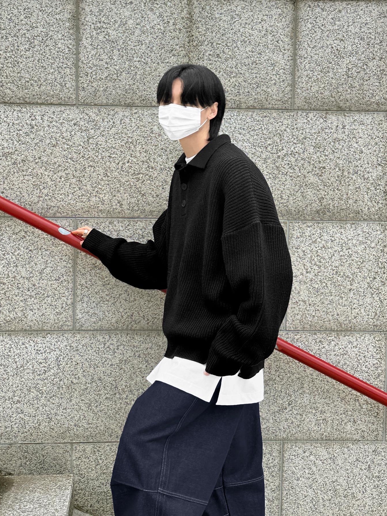 Y-3 Yohji Star Black White 착용 스타일 - 2