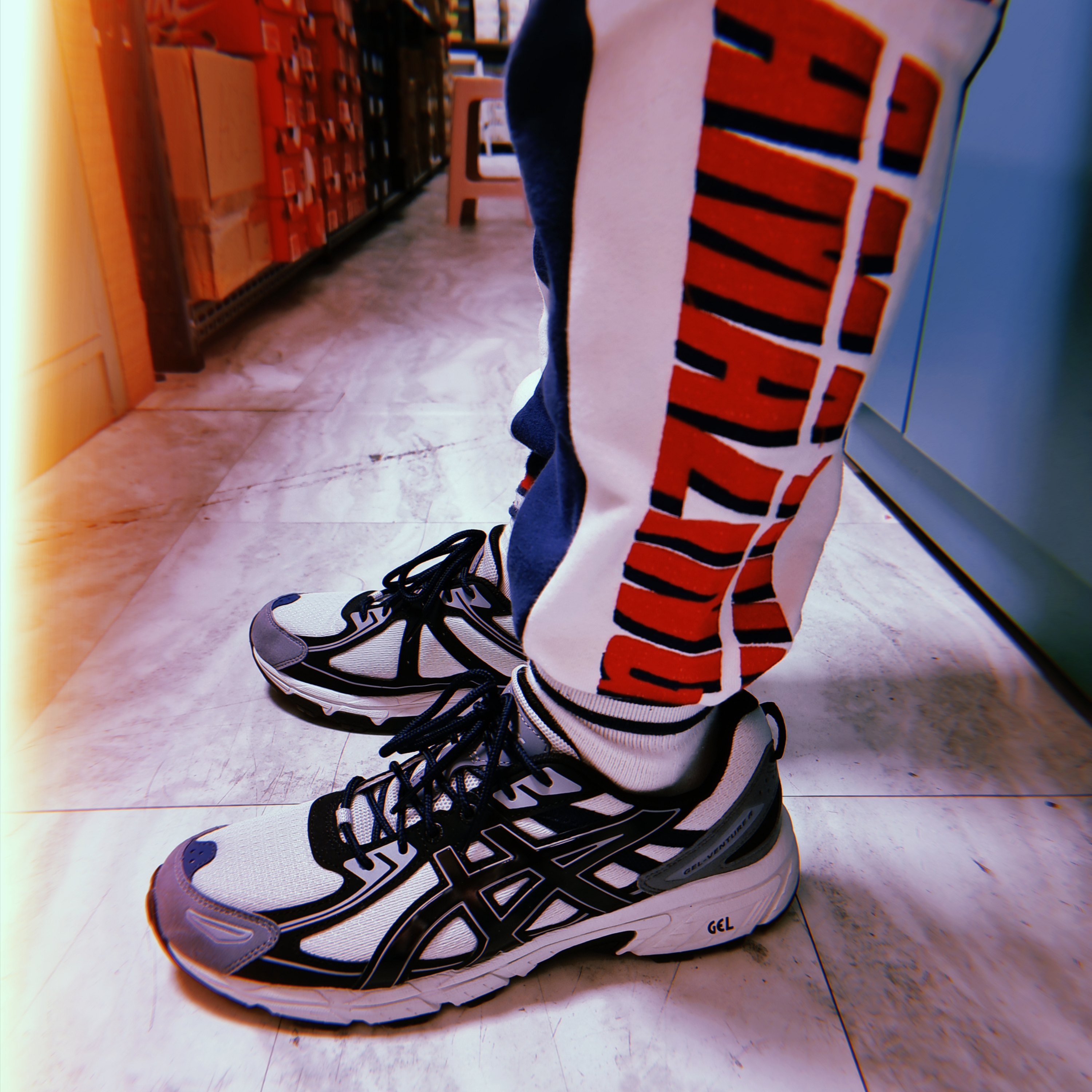 Asics Gel-Venture 6 SPS Glacier Grey 착용 스타일