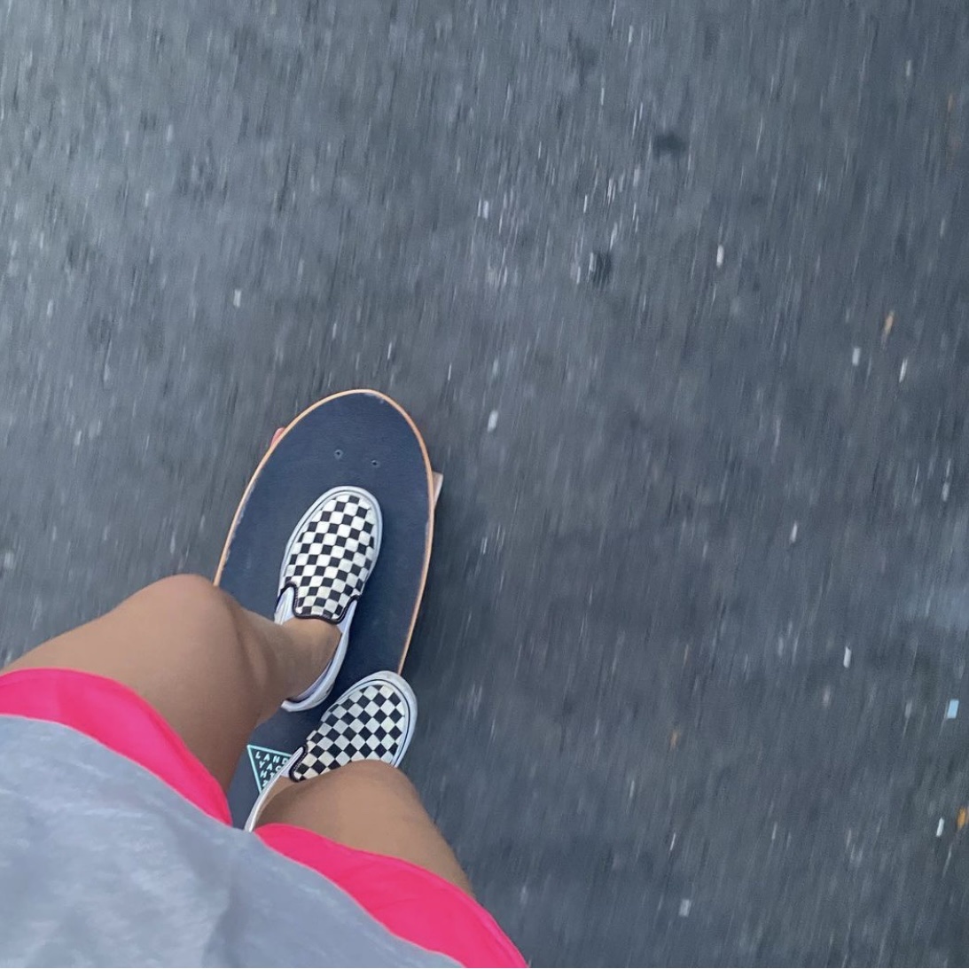 Vans Slip-On Checkerboard 착용 스타일
