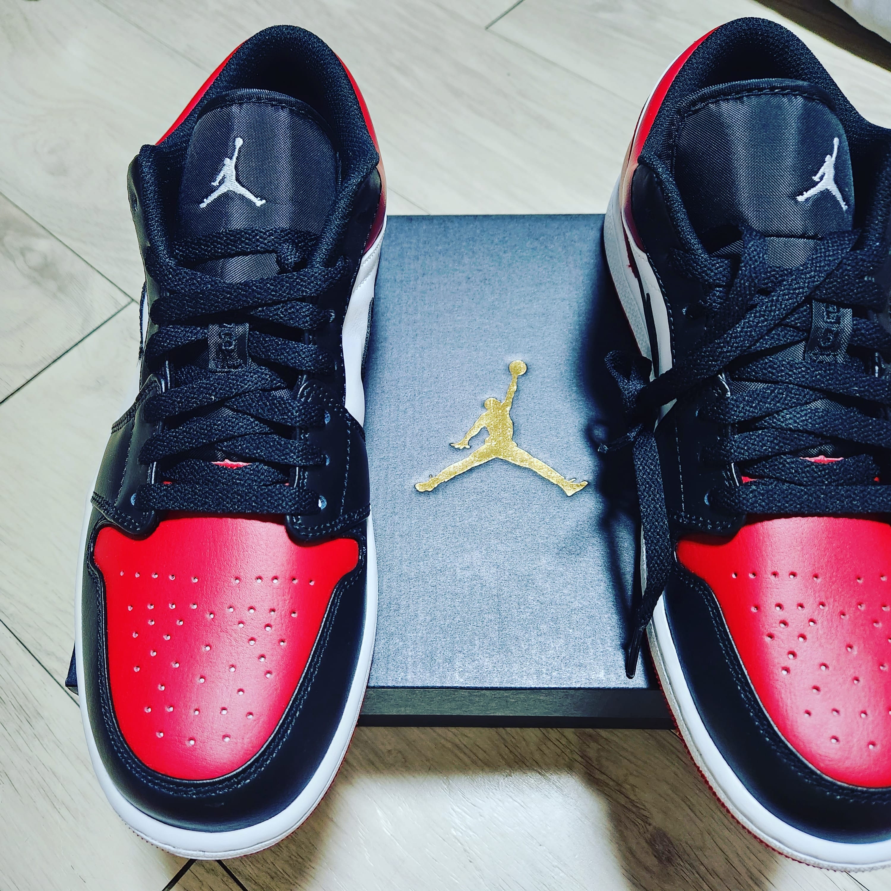 Jordan 1 Low Bred Toe 착용 스타일