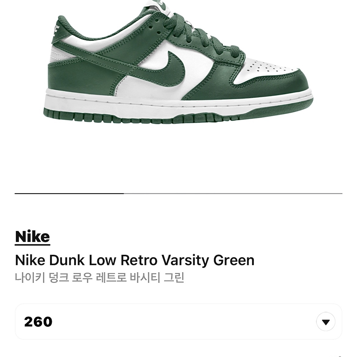 Nike Dunk Low Retro Varsity Green 착용 스타일 - 1