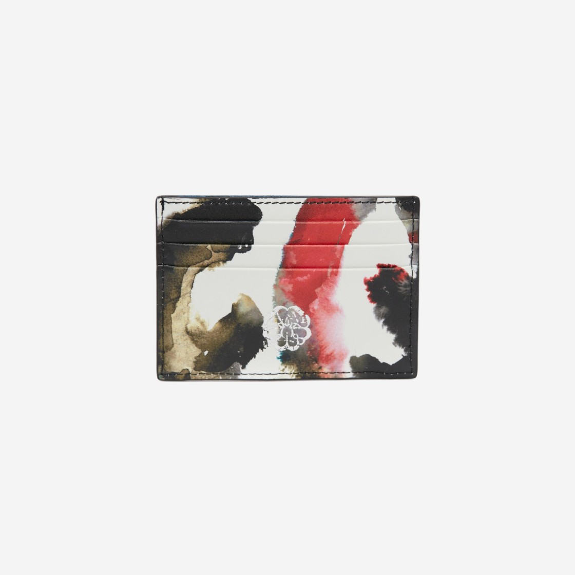 Alexander McQueen Watercolour Graffiti the Harness Card Holder Multicolour 상세 이미지 2