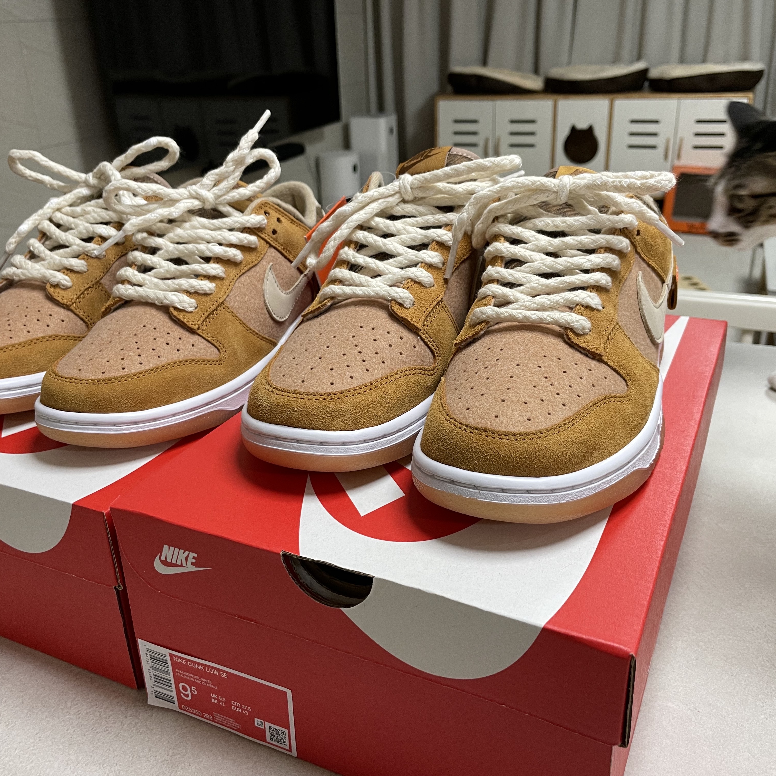 Nike Dunk Low SE Praline Desert Ochre 착용 스타일