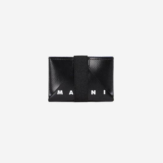 마르니 PVC 오리가미 구조 카드 홀더 블랙 로얄