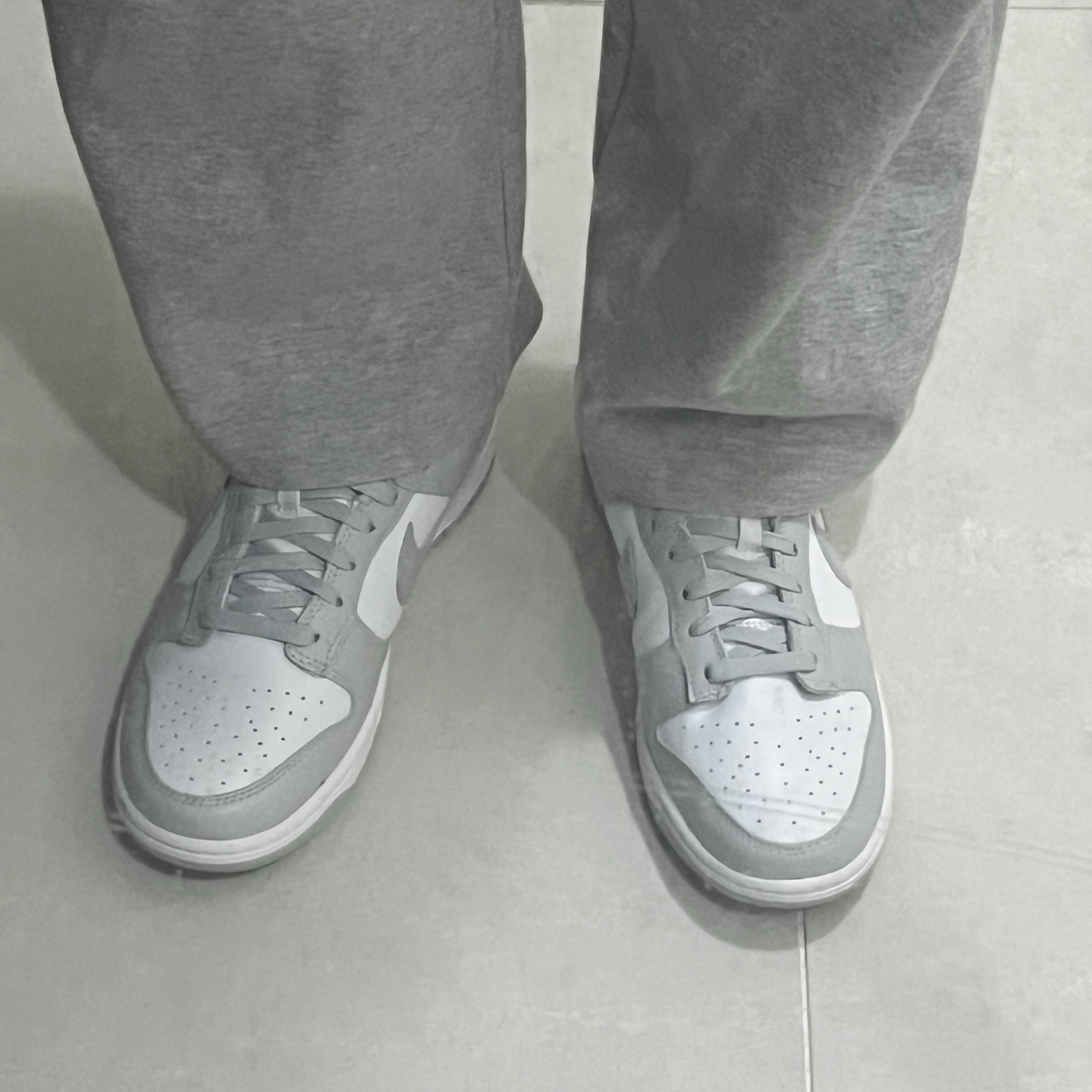 Nike Dunk Low Retro Grey Fog 착용 스타일
