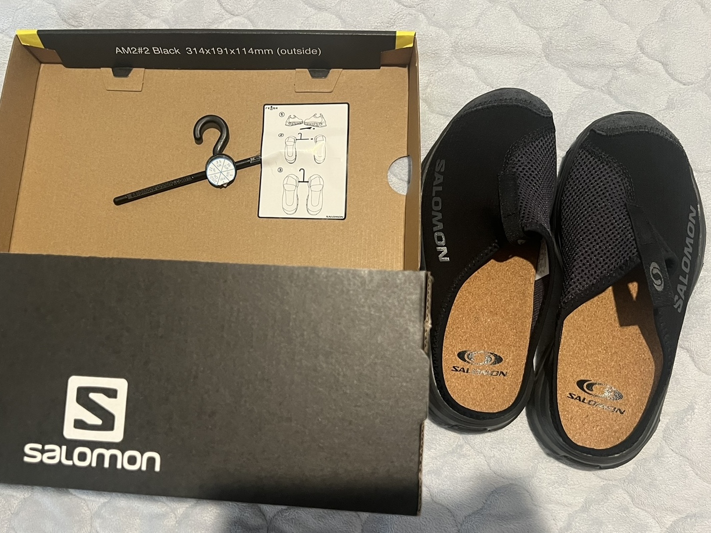Salomon RX Slide 3.0 Black 착용 스타일 - 1