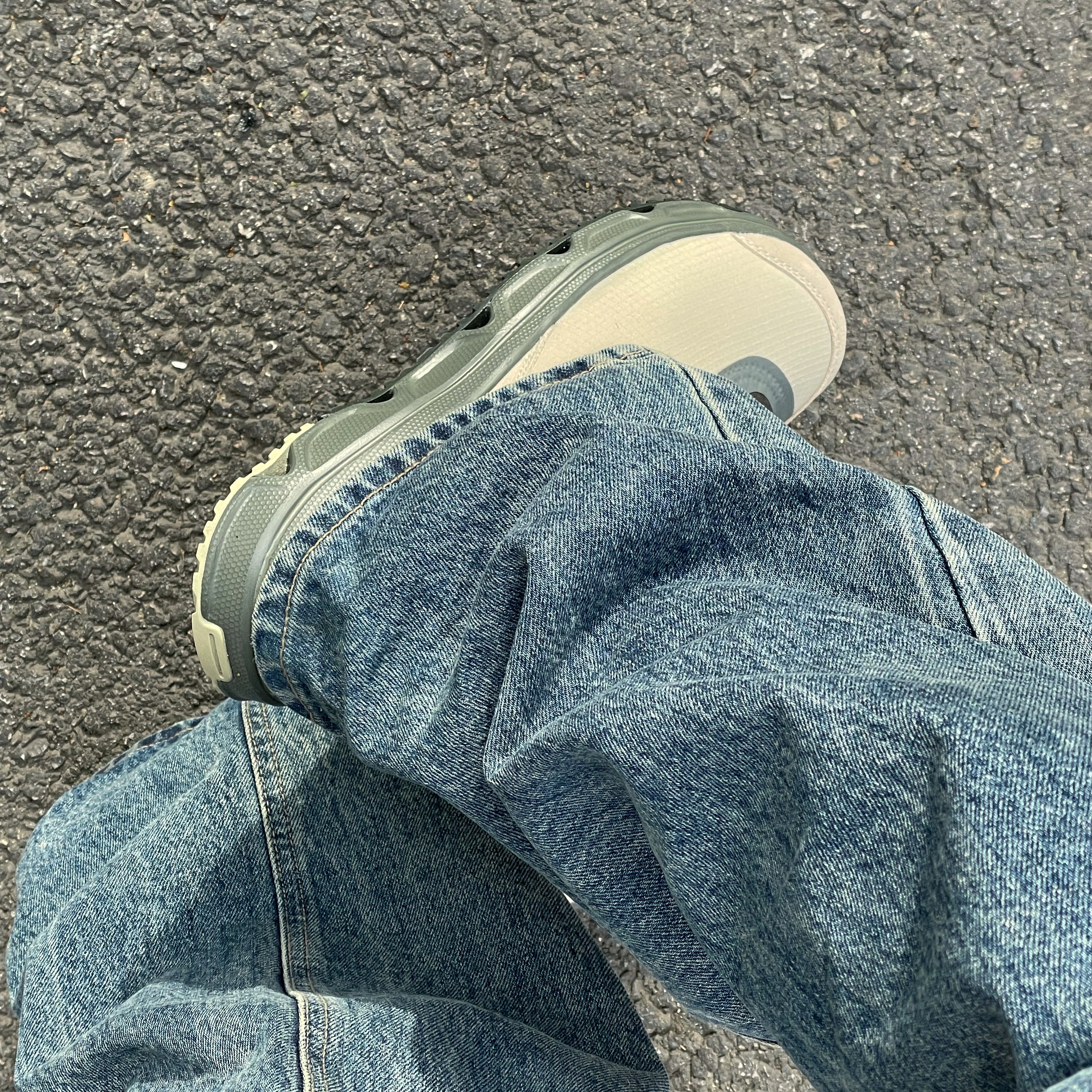 Salomon RX Snug Moss Gray 착용 스타일