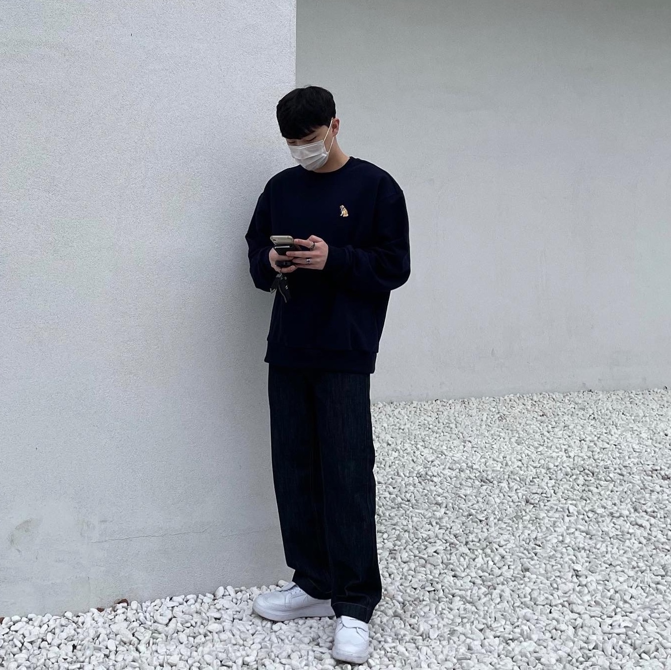 Nike x Peaceminusone Kwondo1 White 착용 스타일