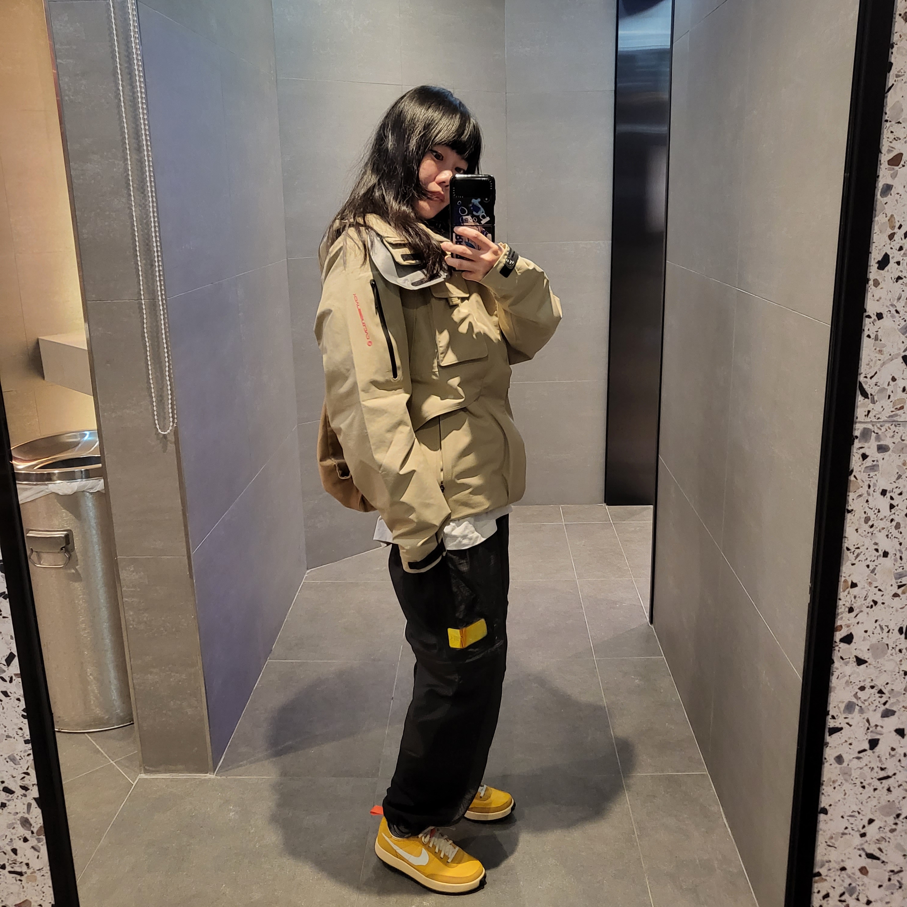 Nike x Tom Sachs General Purpose Shoe Archive, Nike x Travis Scott NRG BH Jacket Limestone - US/EU 착용 스타일 - 2