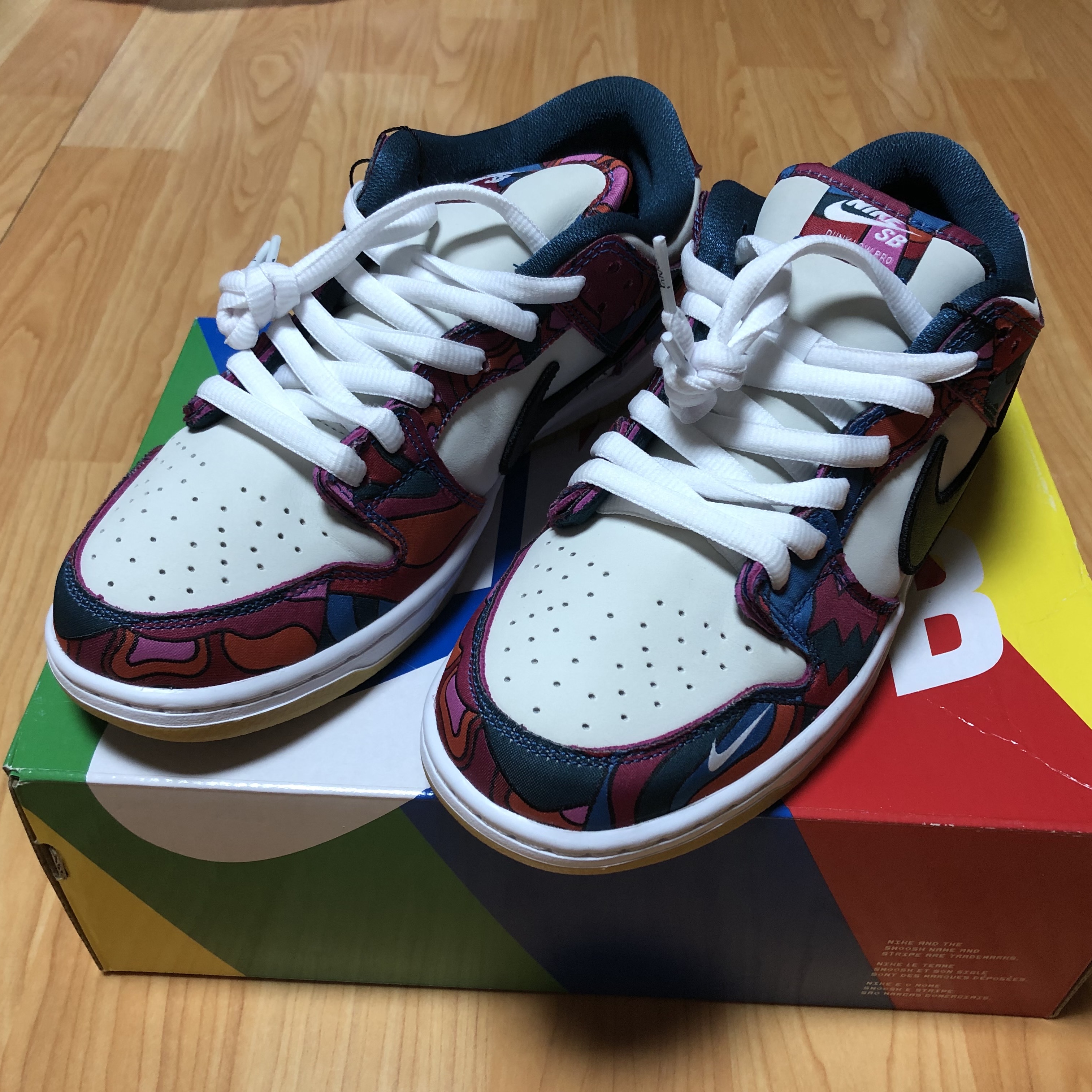 Nike x Parra SB Dunk Low Pro Abstract Art 착용 스타일