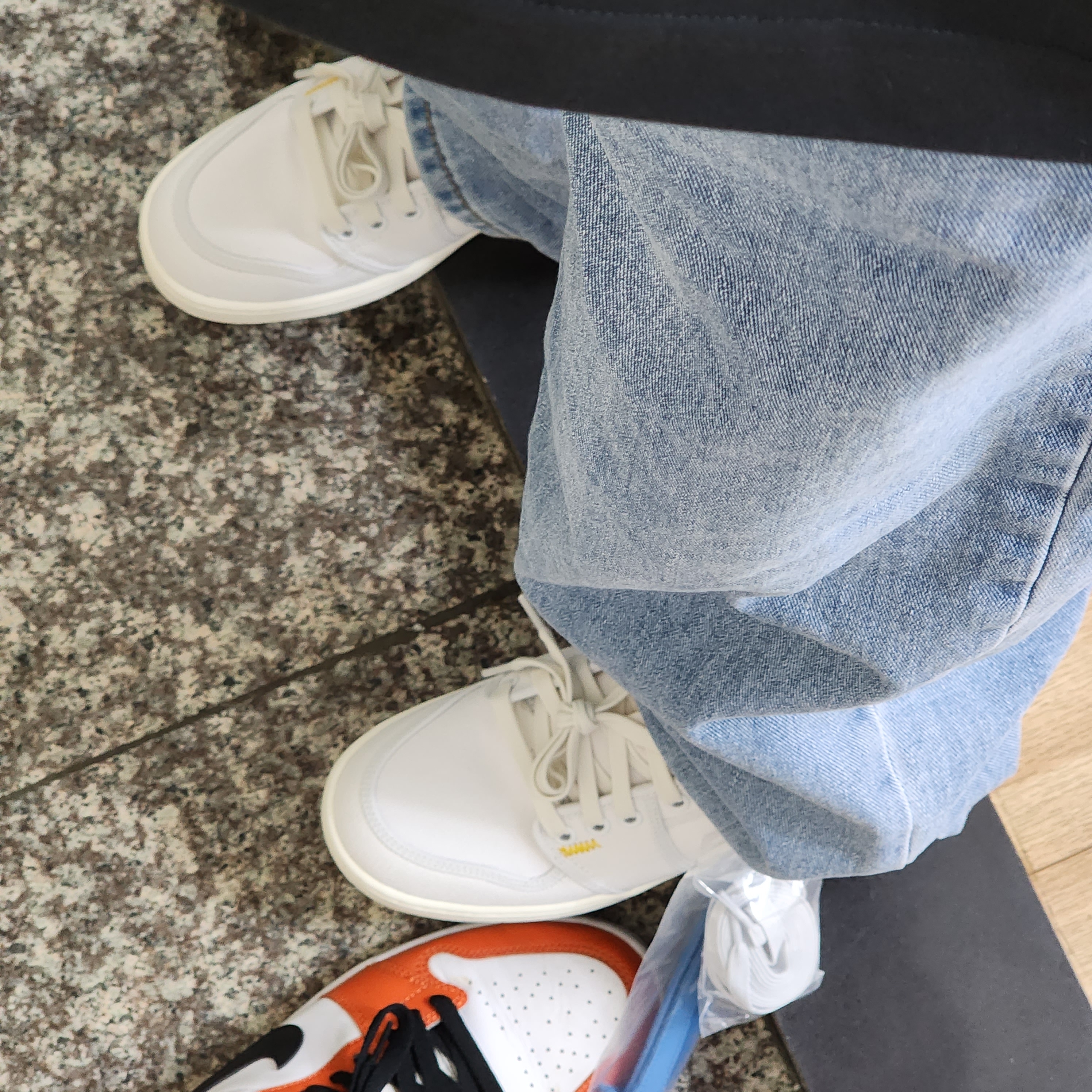 Jordan 1 x Union KO Low White, Jordan 1 Low OG Starfish 착용 스타일
