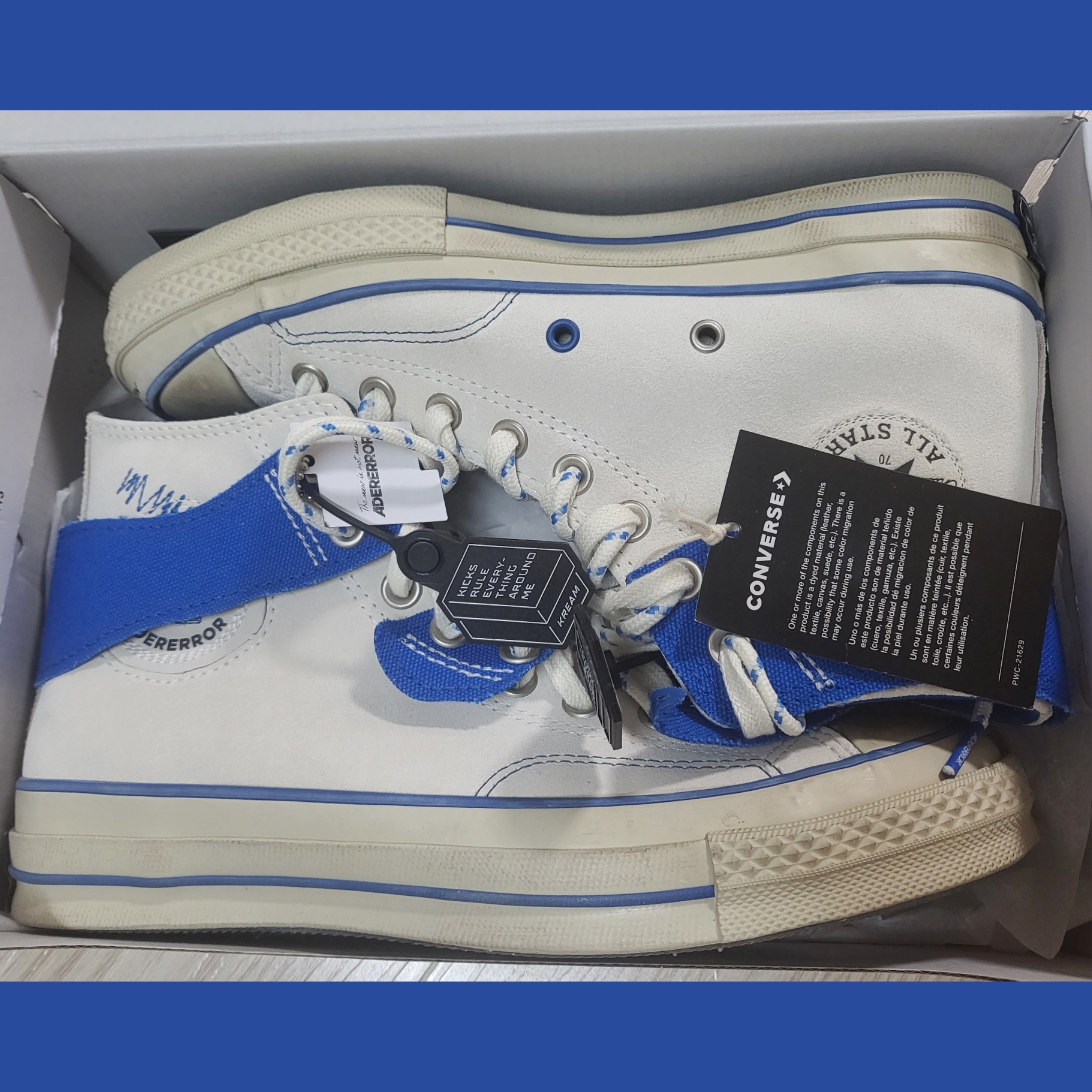 Converse x Ader Error Chuck 70 High White 착용 스타일 - 2