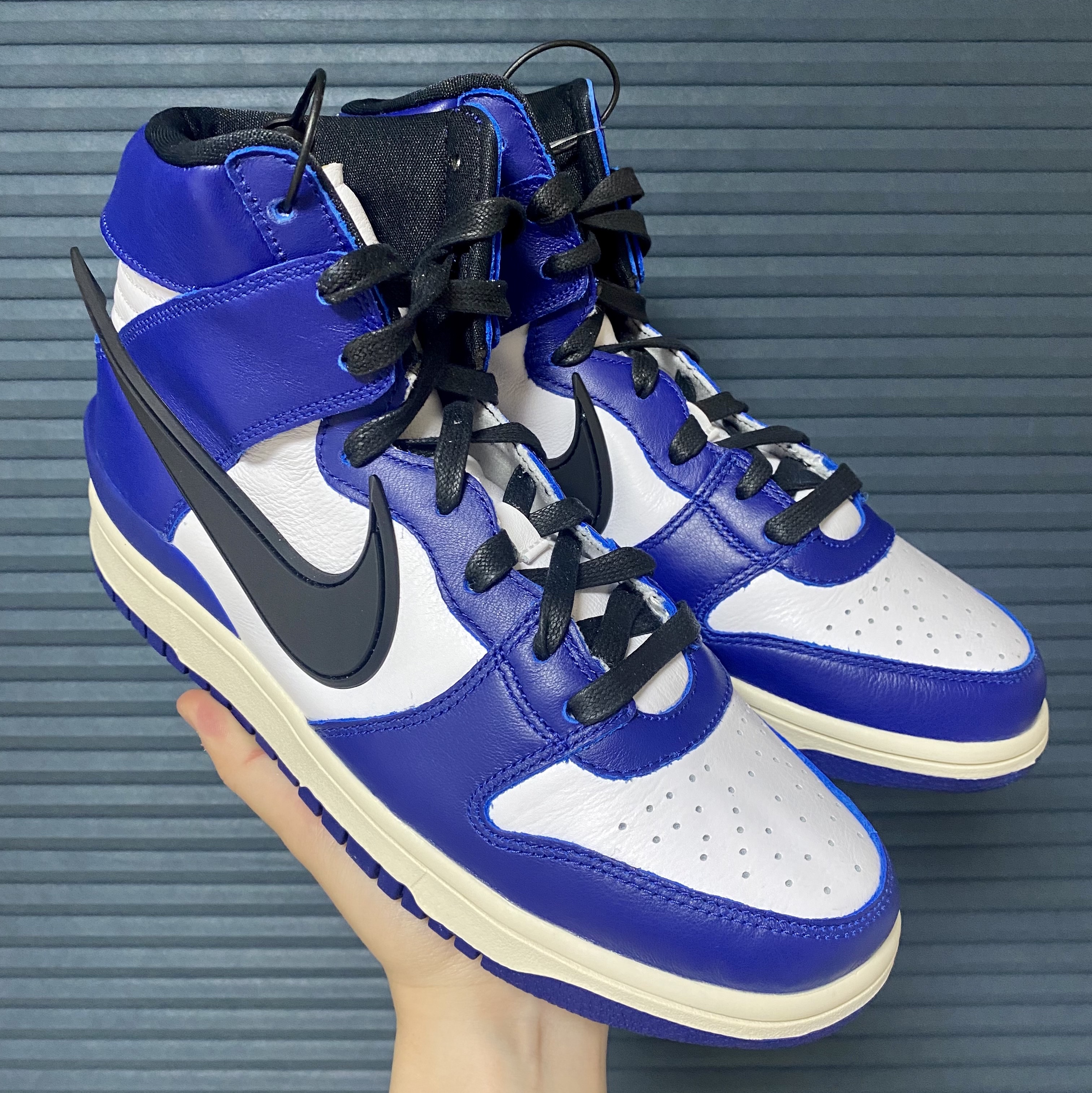Nike x Ambush Dunk High Deep Royal Blue 착용 스타일 - 1