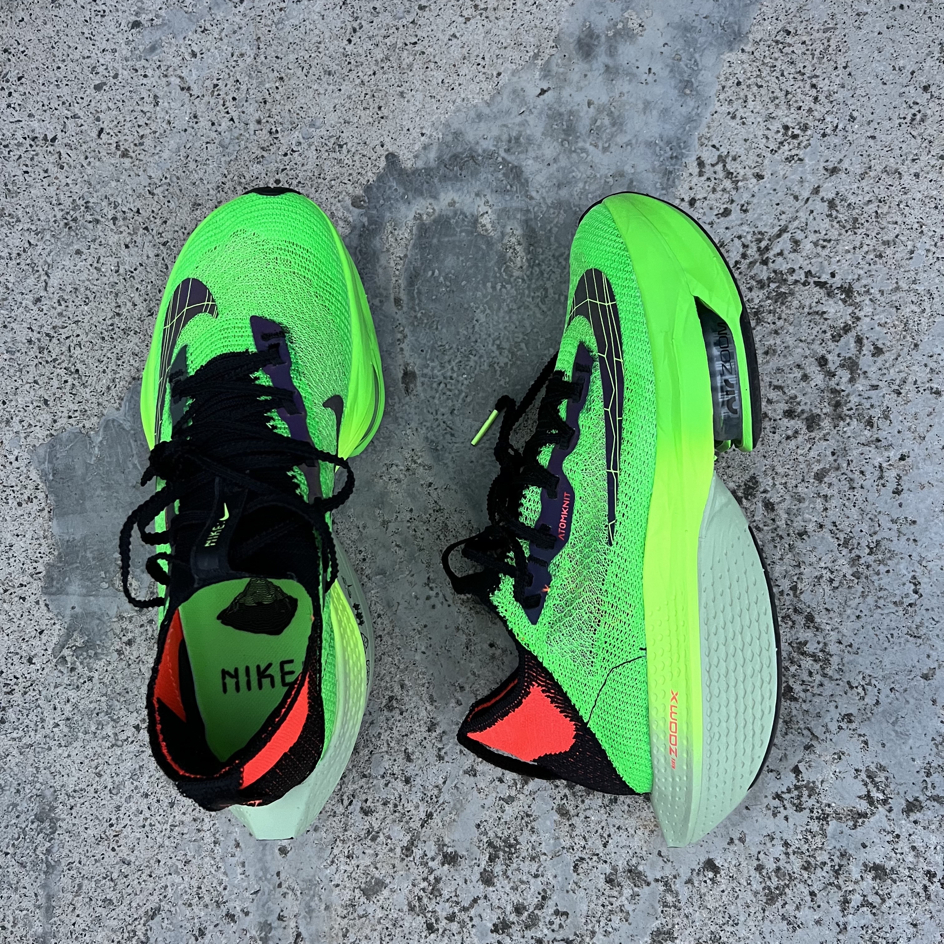 Nike Air Zoom Alphafly Next% Flyknit 2 Screem Green 착용 스타일