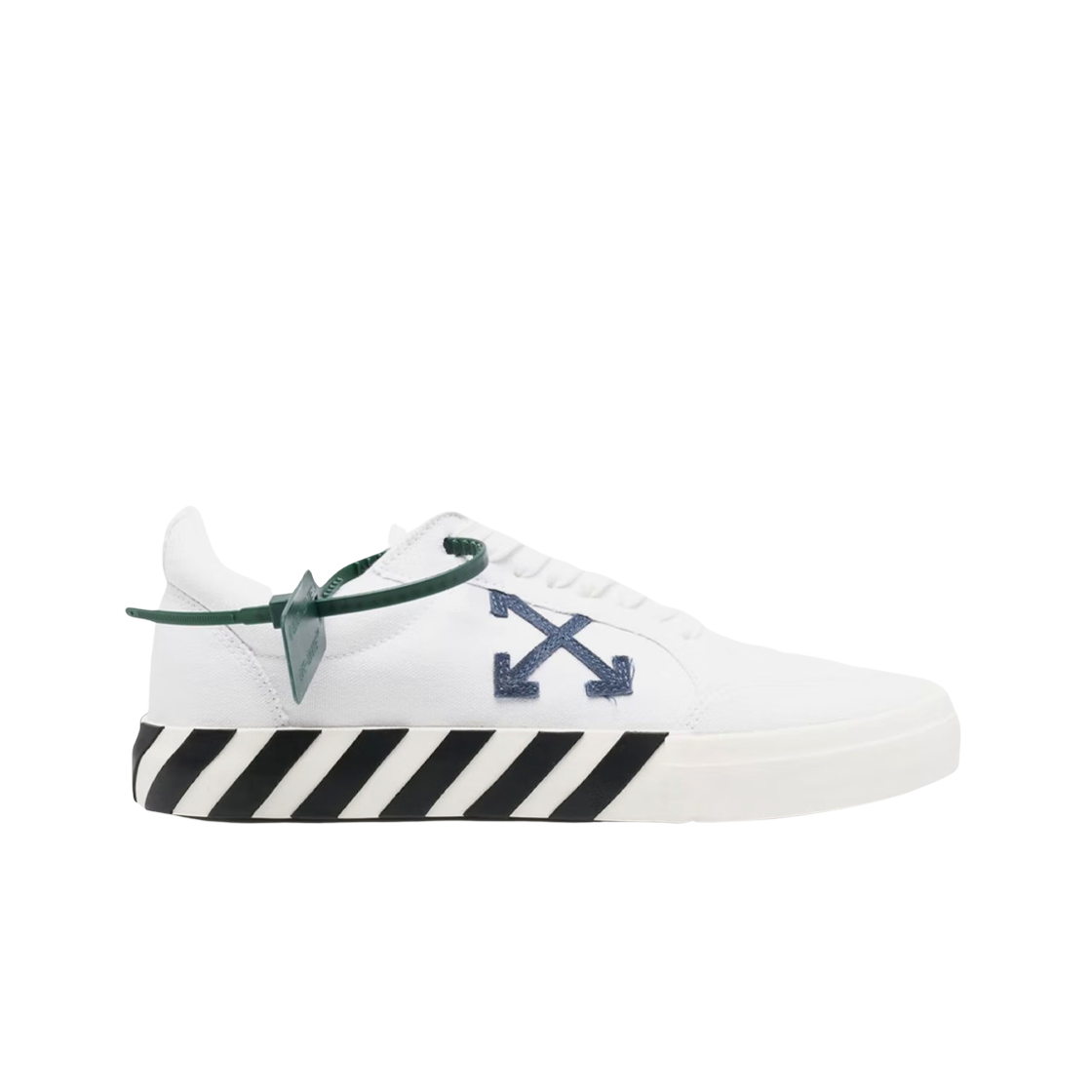 오프화이트 애로우 로우 벌크 스니커즈 화이트 네이비 블루 - 22FW(Off-White Arrow Low Vulcanized Sneakers White Navy Blue - 22FW) - 1