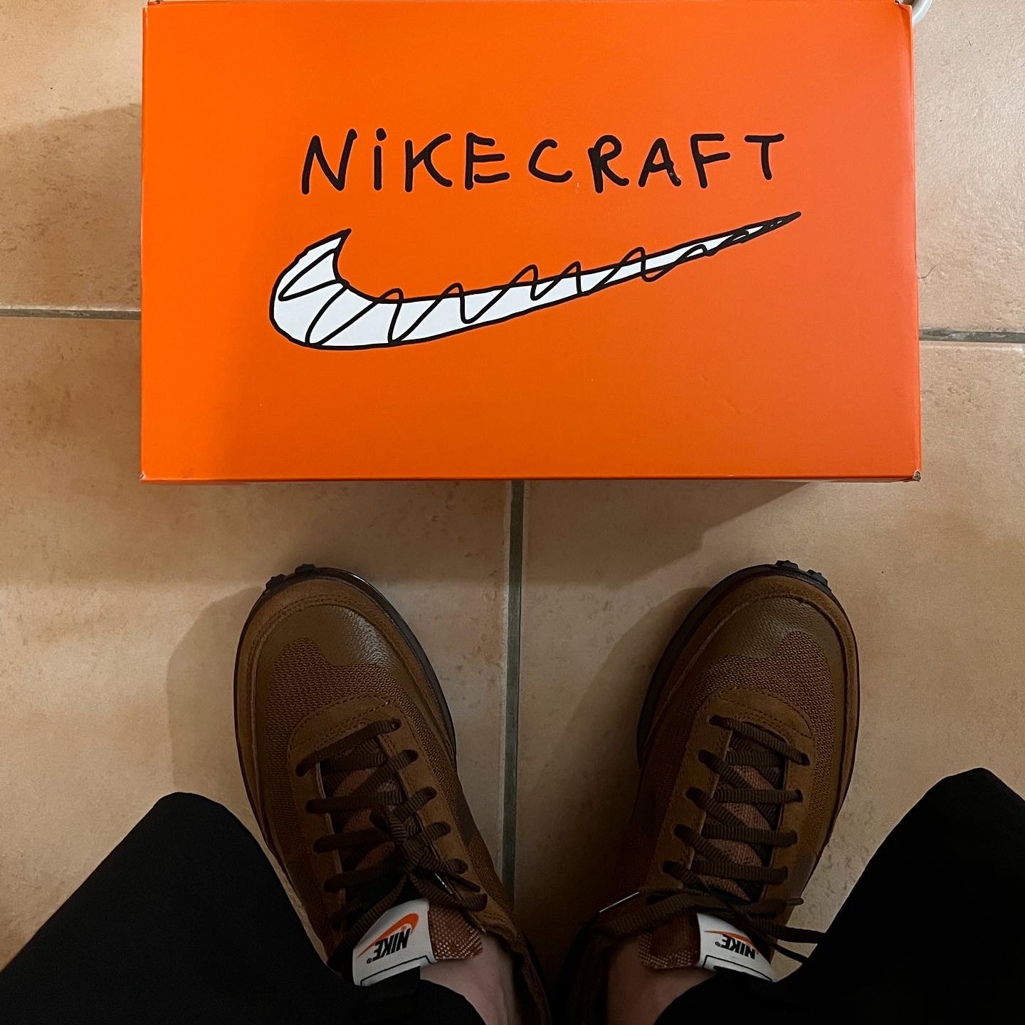 Nike x Tom Sachs General Purpose Shoe Brown 착용 스타일 - 2