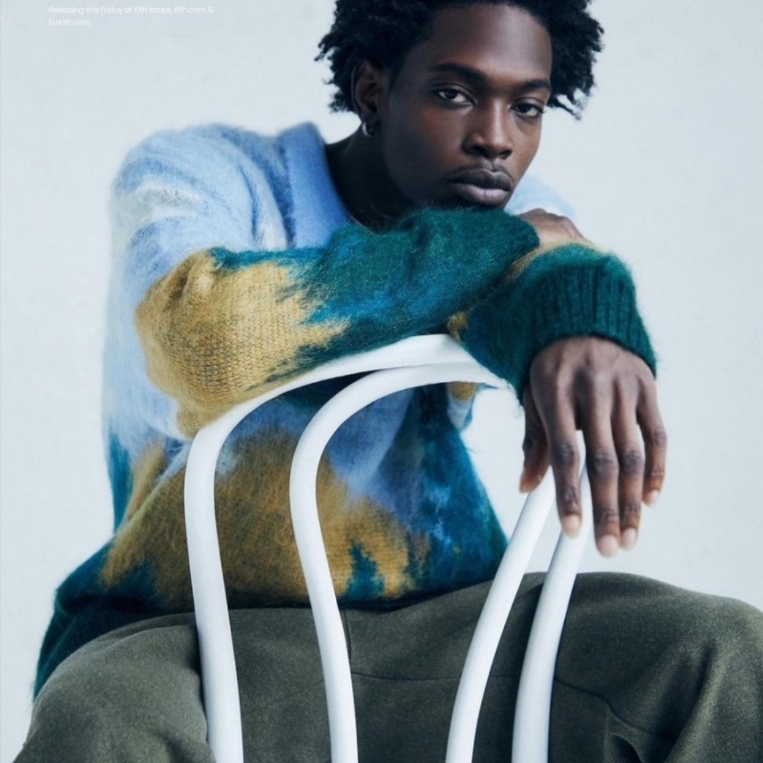 Needles x Kith Mohair Spruce Polo Stadium 착용 스타일