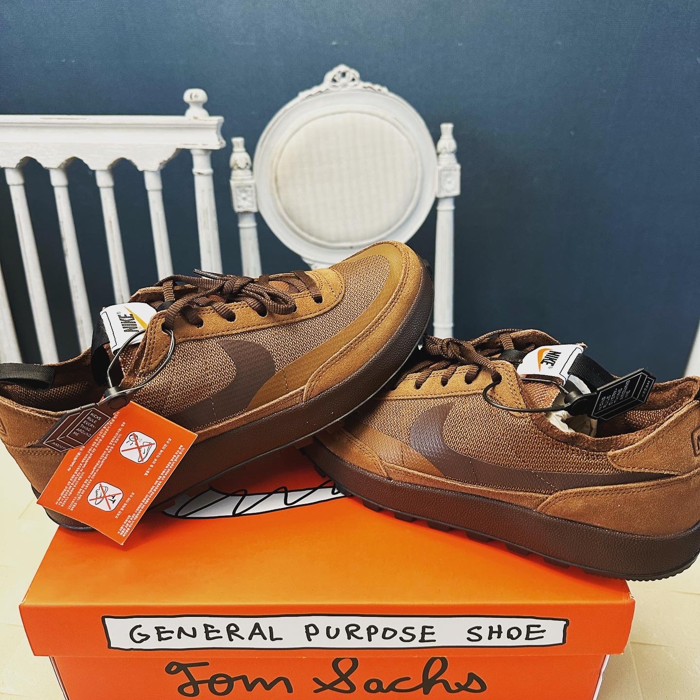 Nike x Tom Sachs General Purpose Shoe Brown 착용 스타일 - 2