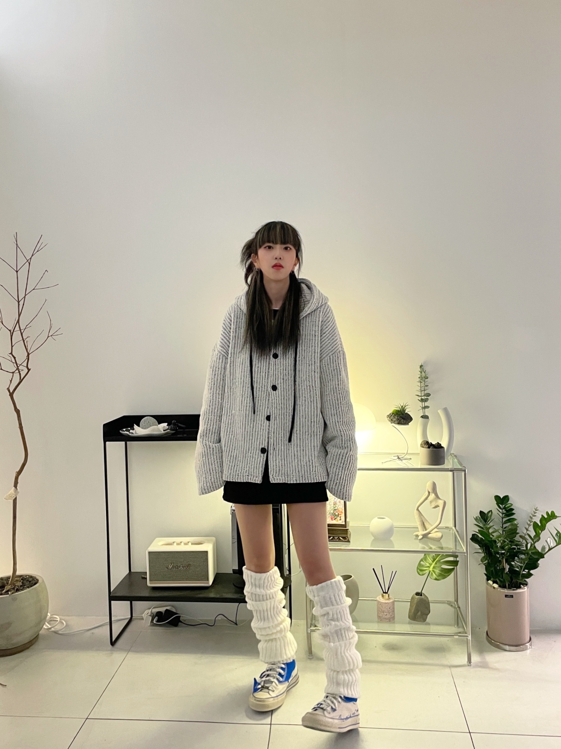 Converse x Ader Error Chuck 70 High White 착용 스타일 - 1