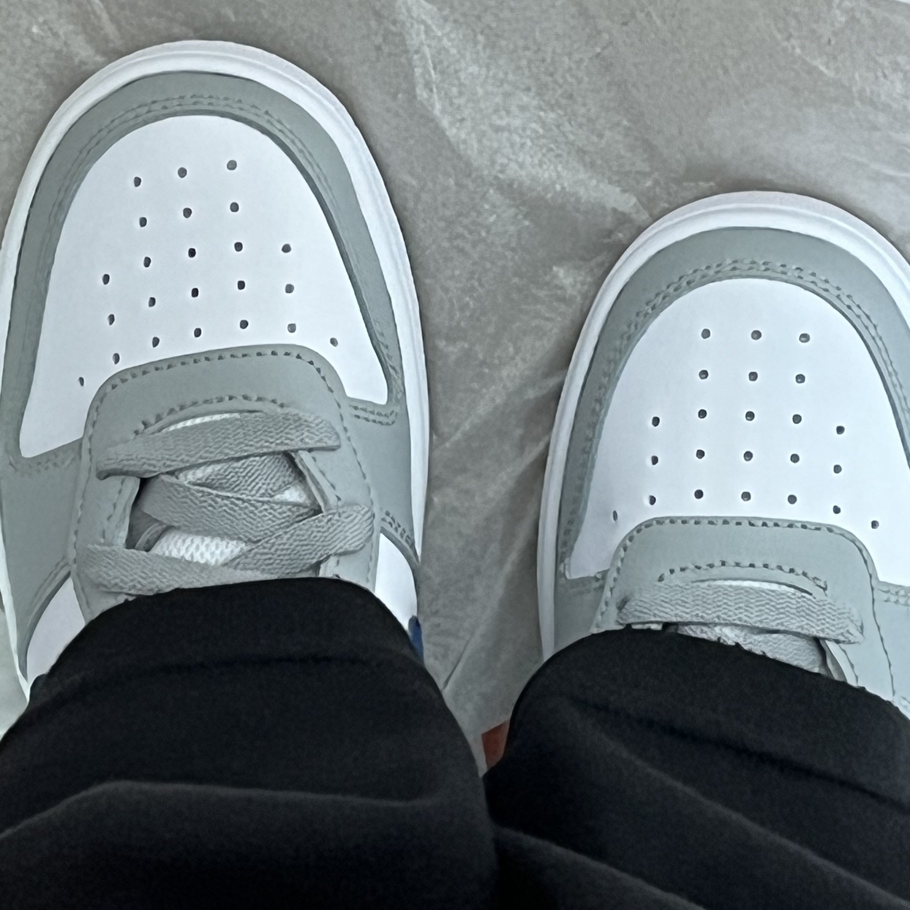 (GS) Nike Court Borough Low 2 Light Smoke Grey 착용 스타일 - 2