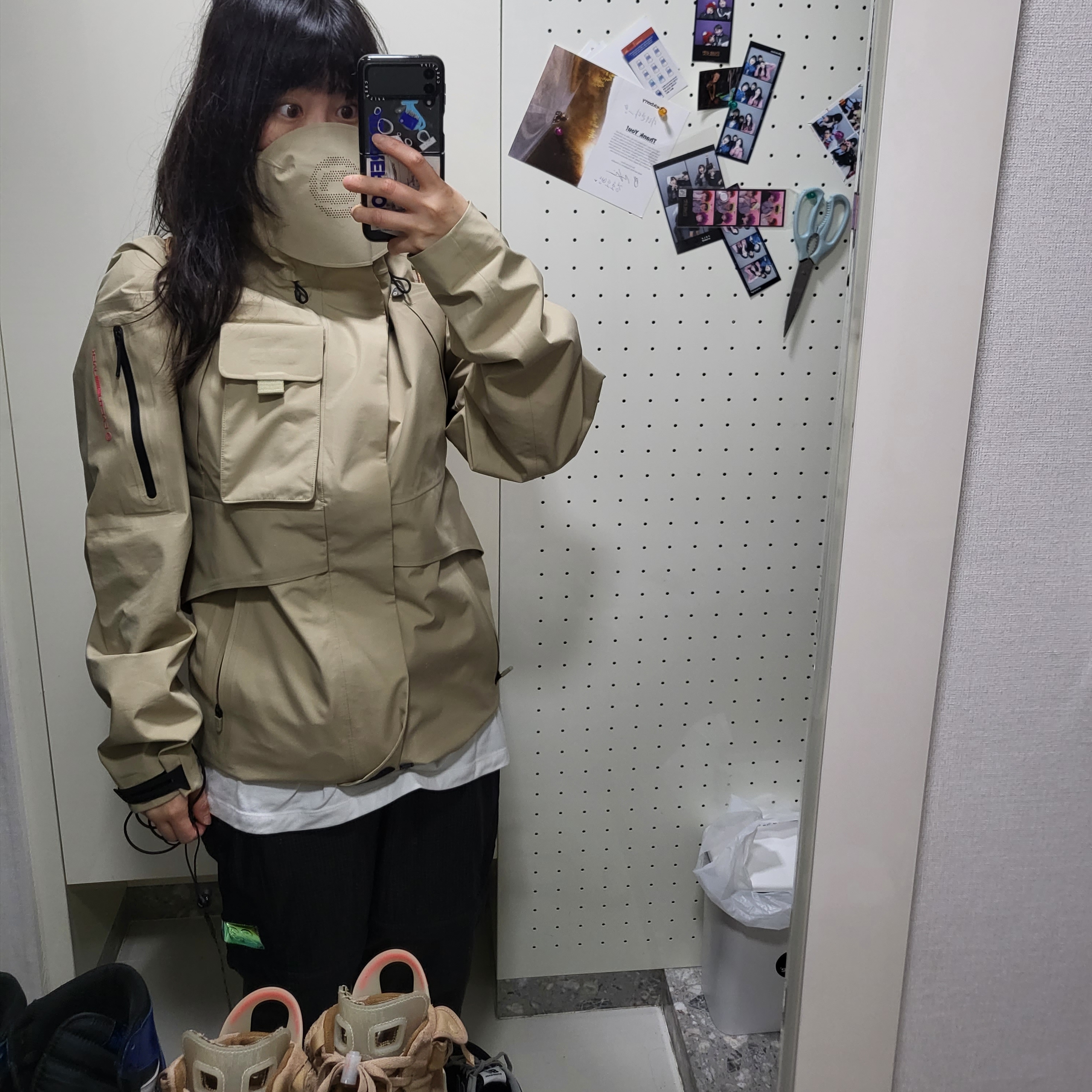 Nike x Tom Sachs General Purpose Shoe Archive, Nike x Travis Scott NRG BH Jacket Limestone - US/EU 착용 스타일 - 3