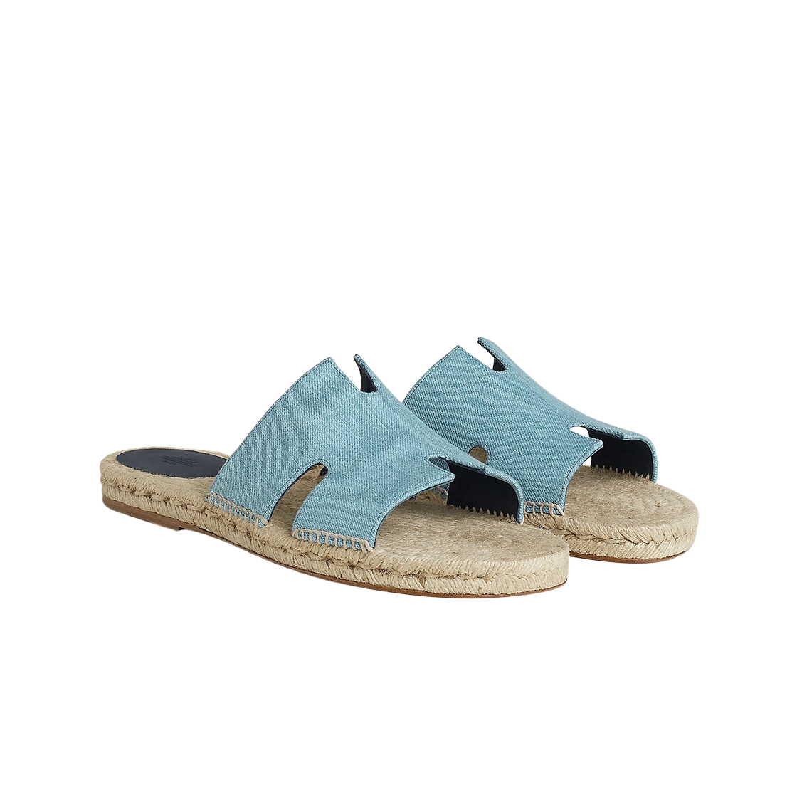 에르메스 안티구아 에스파드리유 카프스킨 & 블루 클레어(Hermes Antigua Espadrille Calfskin & Bleu Clair) - 2