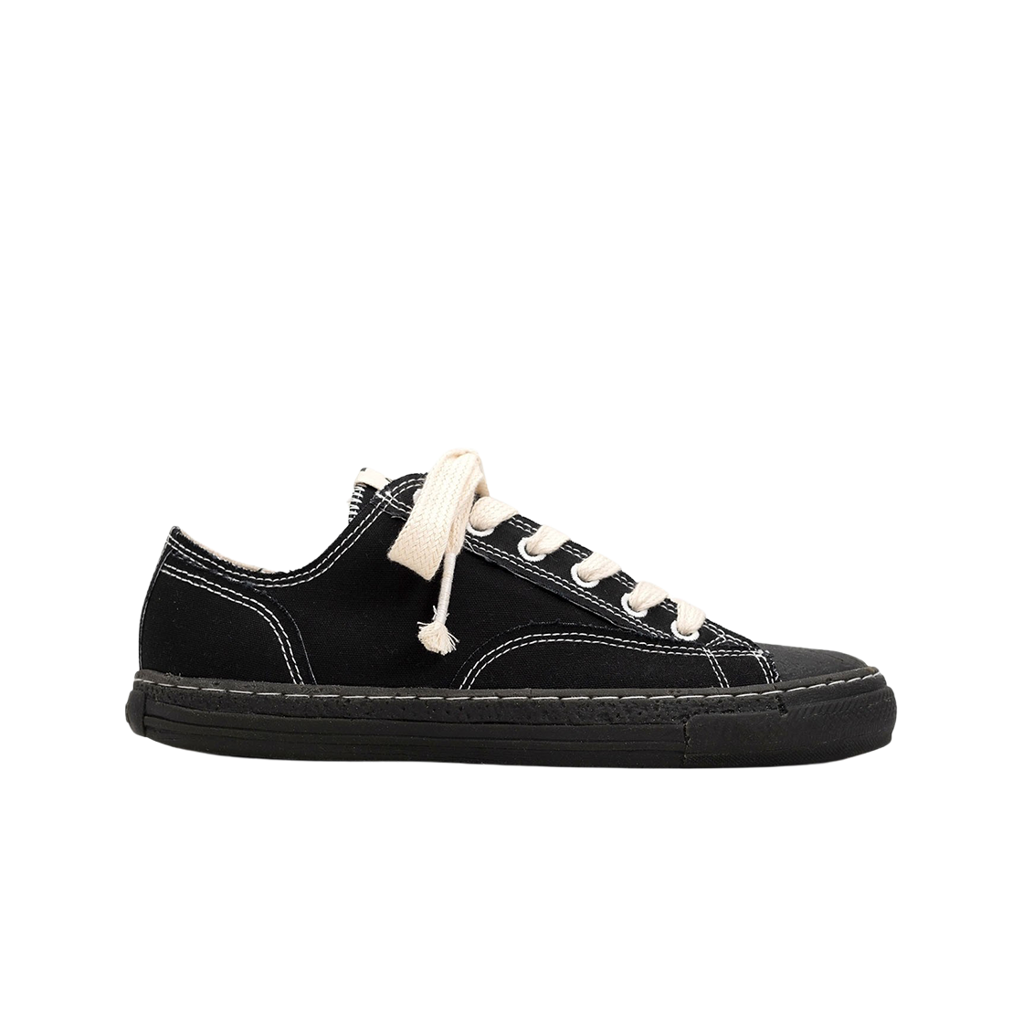 메종 미하라 야스히로 제너럴 스케일 패스트 솔 6 홀 로우탑 스니커즈 블랙(Maison Mihara Yasuhiro General Scale Past Sole 6-Hole Low-top Sneakers Black) - 1