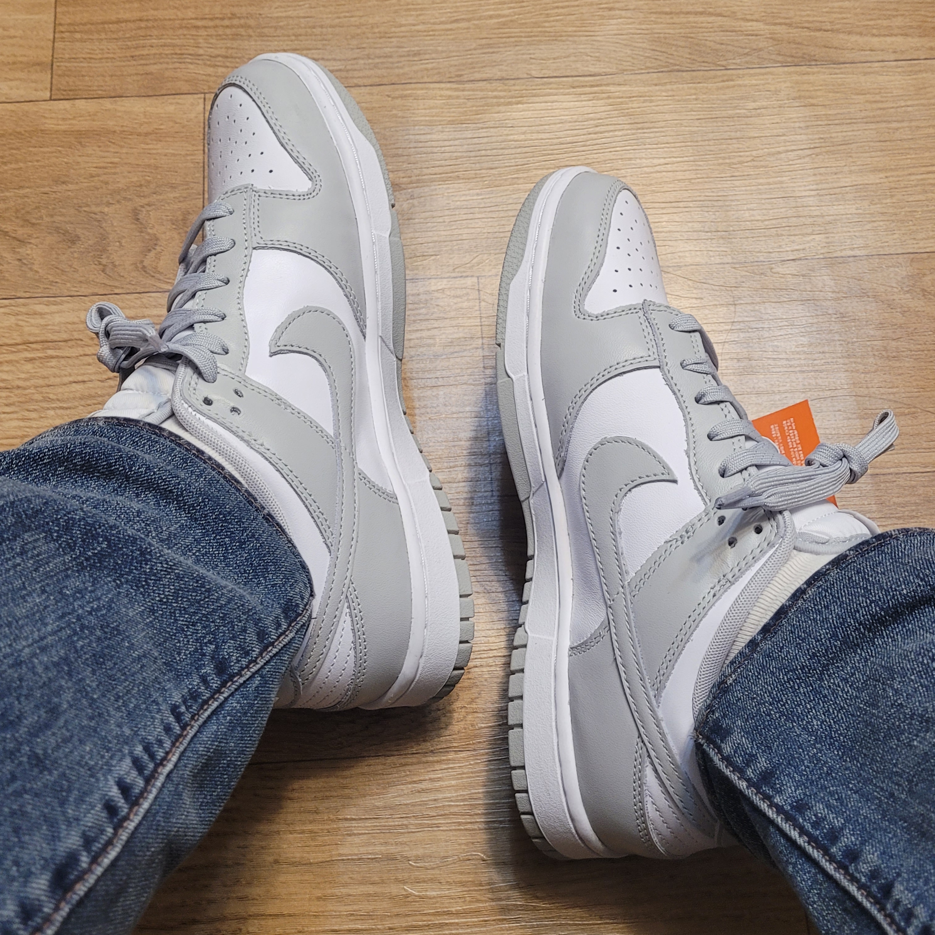 Nike Dunk Low Retro Grey Fog 착용 스타일 - 4