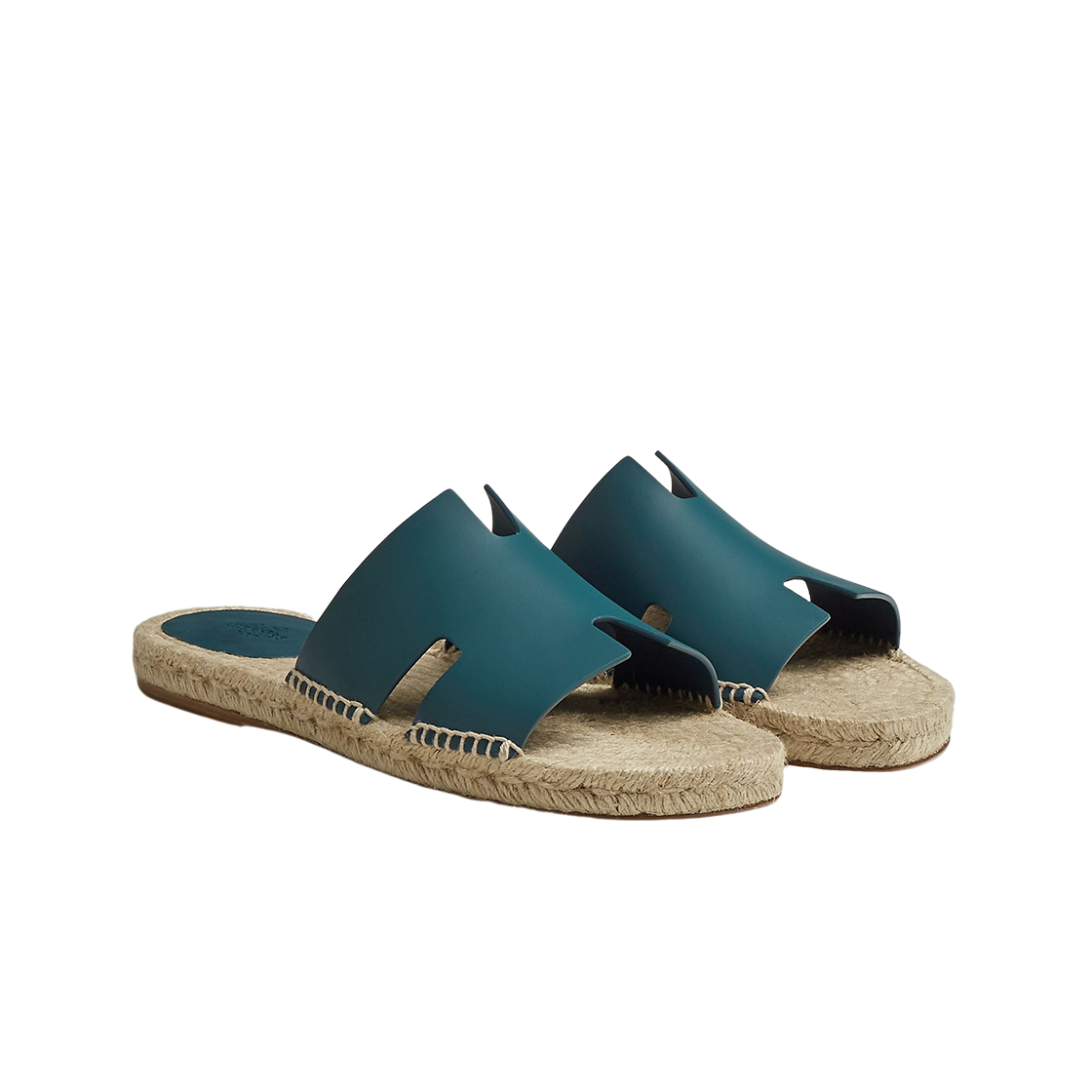 에르메스 안티구아 에스파드리유 카프스킨 & 블루 카나드(Hermes Antigua Espadrille Calfskin & Bleu Canard) - 2