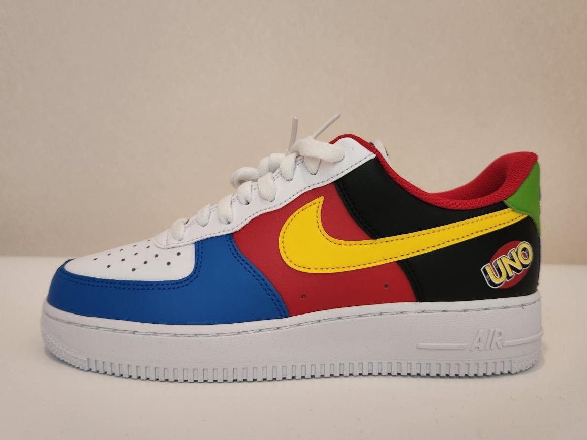 Nike x UNO Air Force 1 '07 QS White Yellow Zest 착용 스타일 - 2