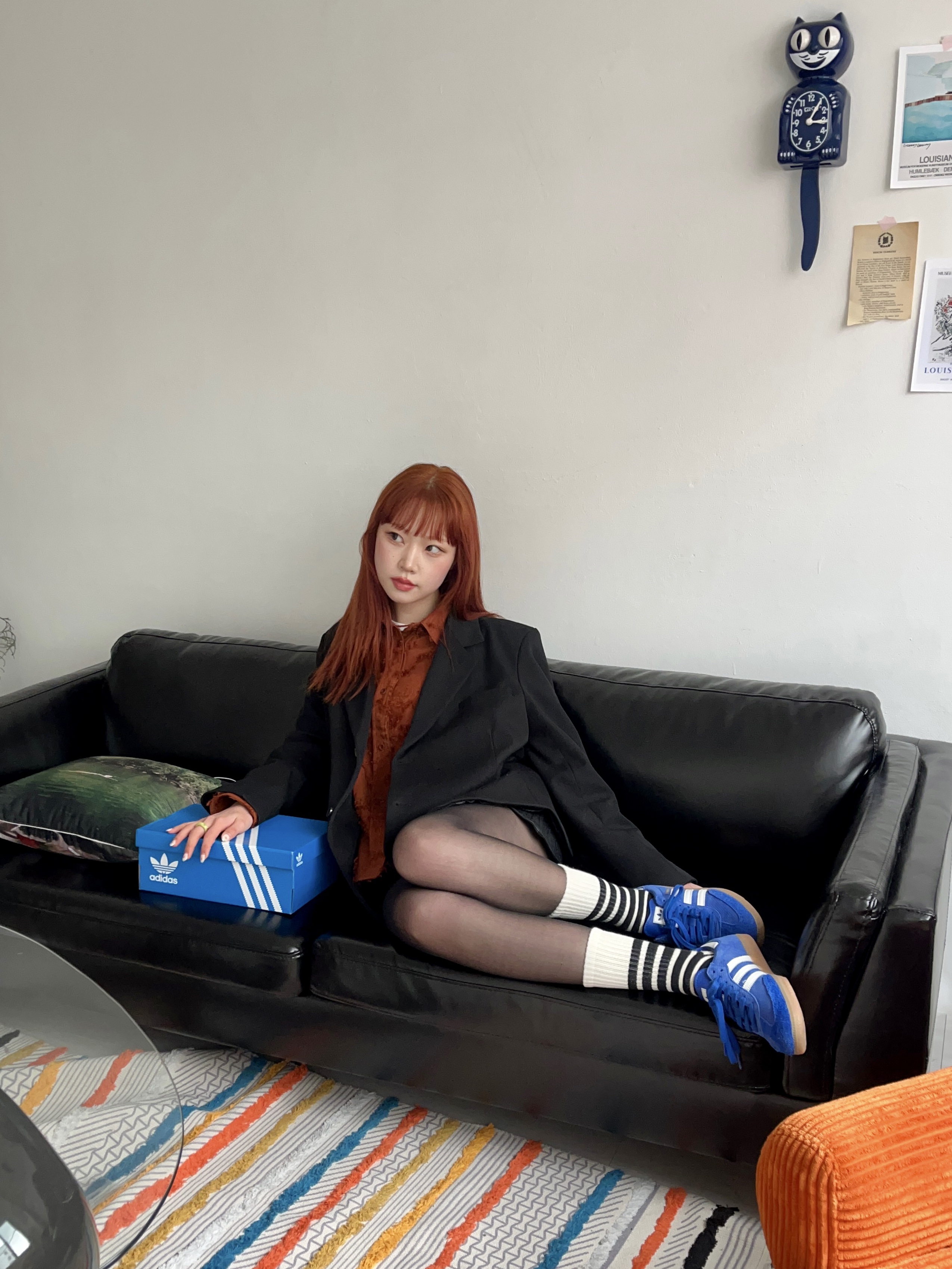 Adidas Samba OG Royal Blue 착용 스타일 - 4