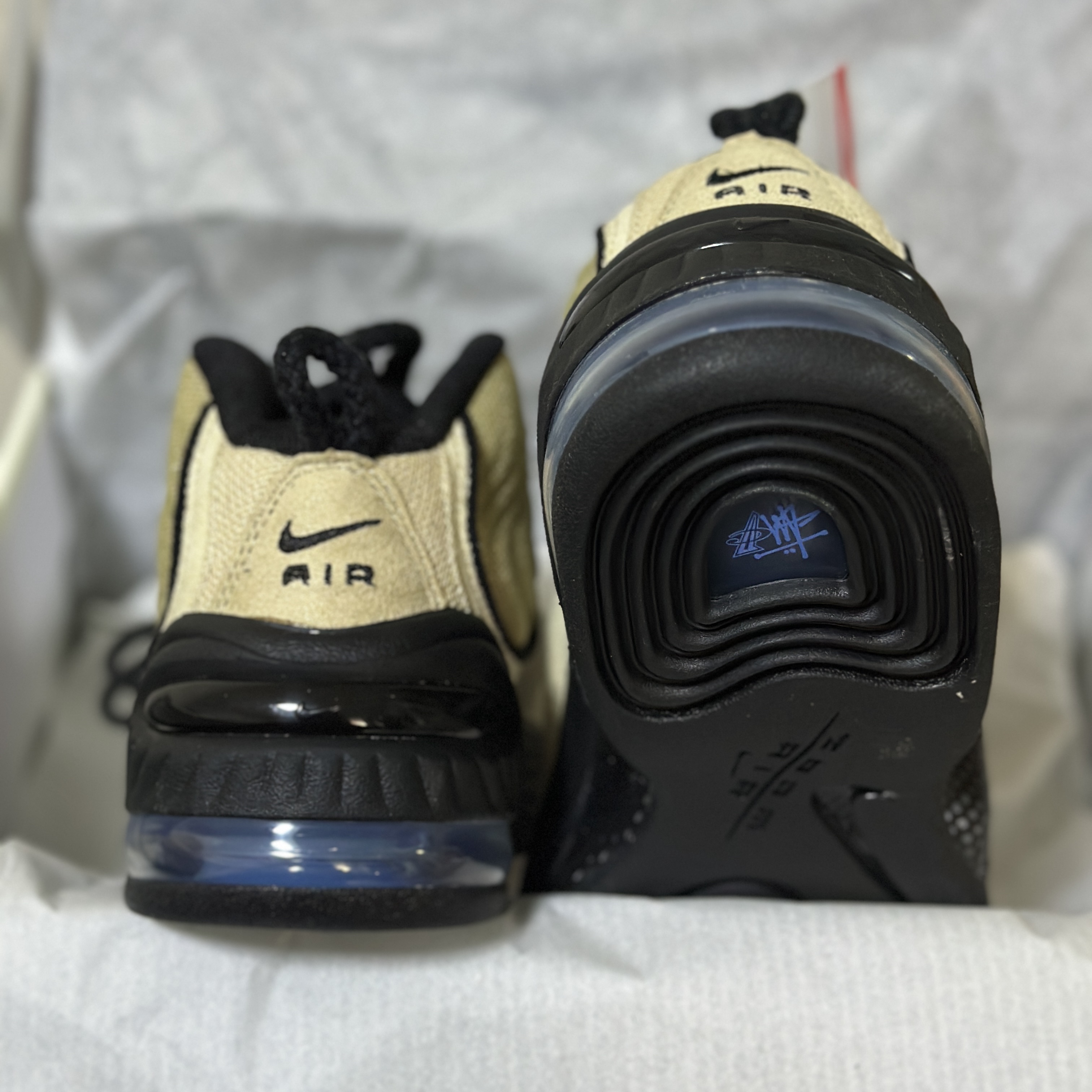 Nike x Stussy Air Penny II Rattan and Limestone 착용 스타일 - 1