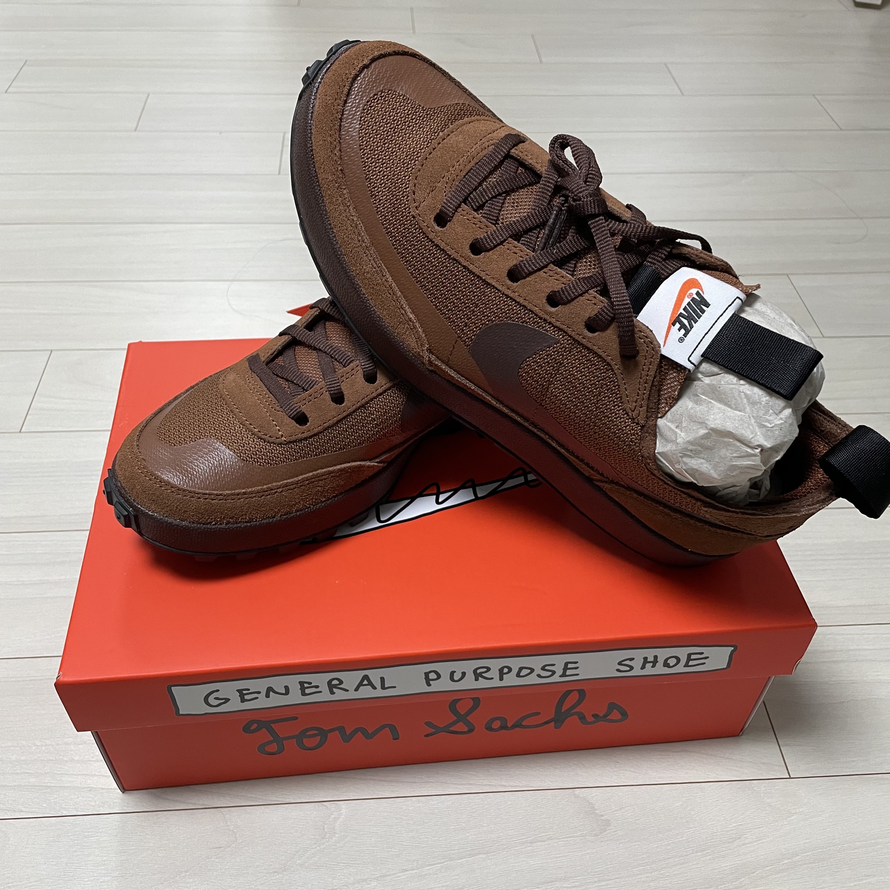 Nike x Tom Sachs General Purpose Shoe Brown 착용 스타일 - 3