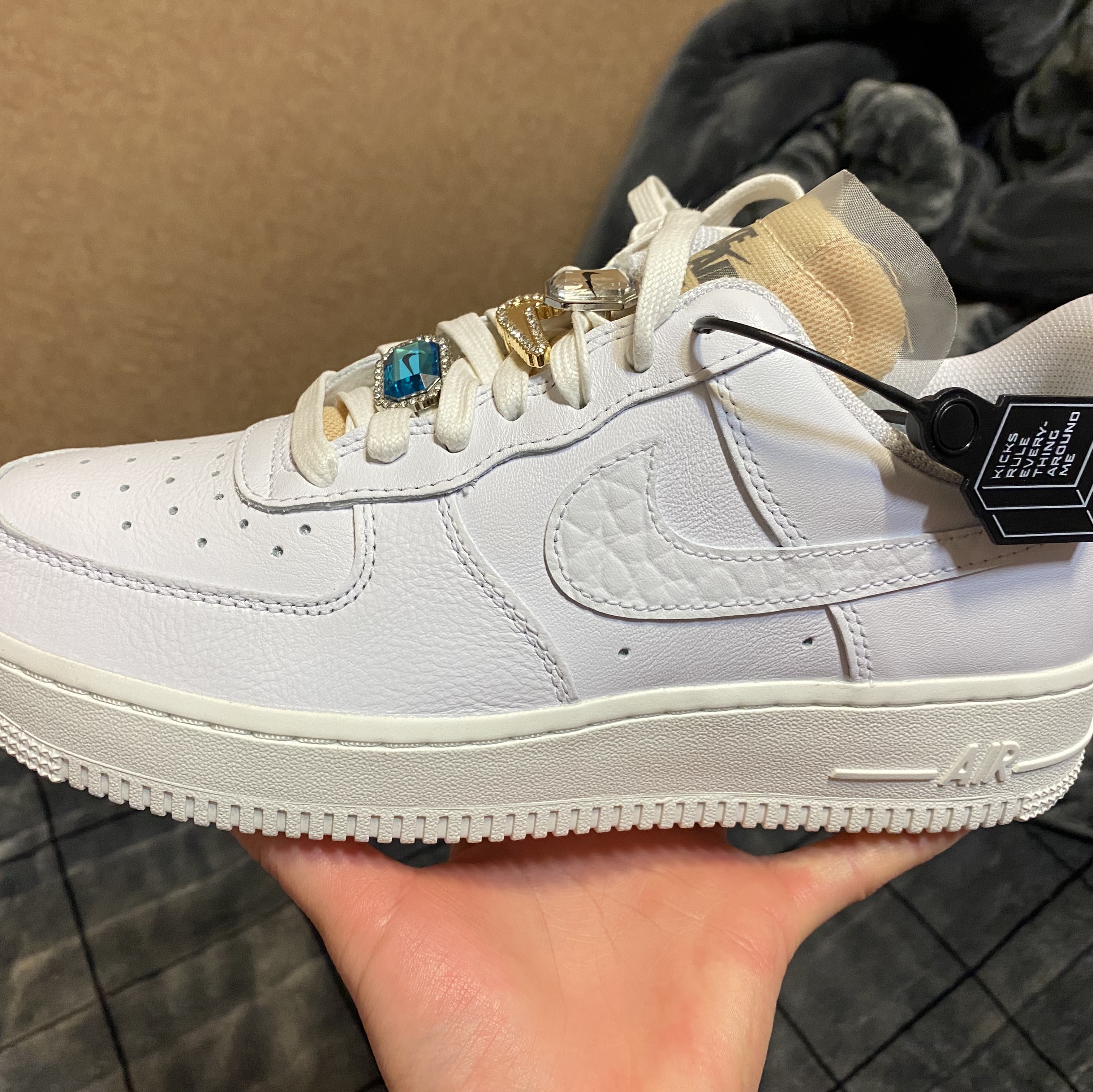 (W) Nike Air Force 1 Low Bling 착용 스타일 - 1
